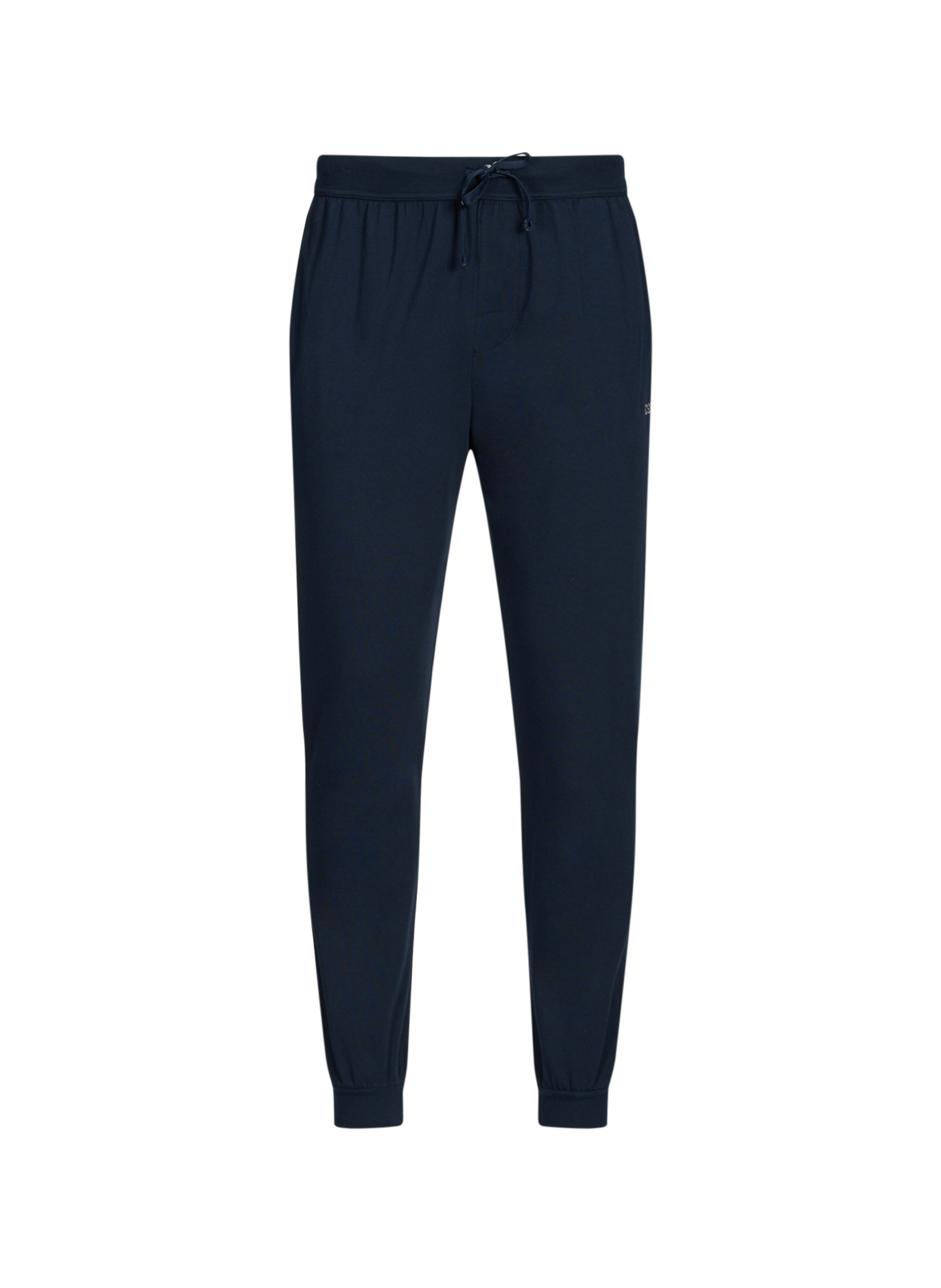 BOSS Jogging droit en coton Bleu