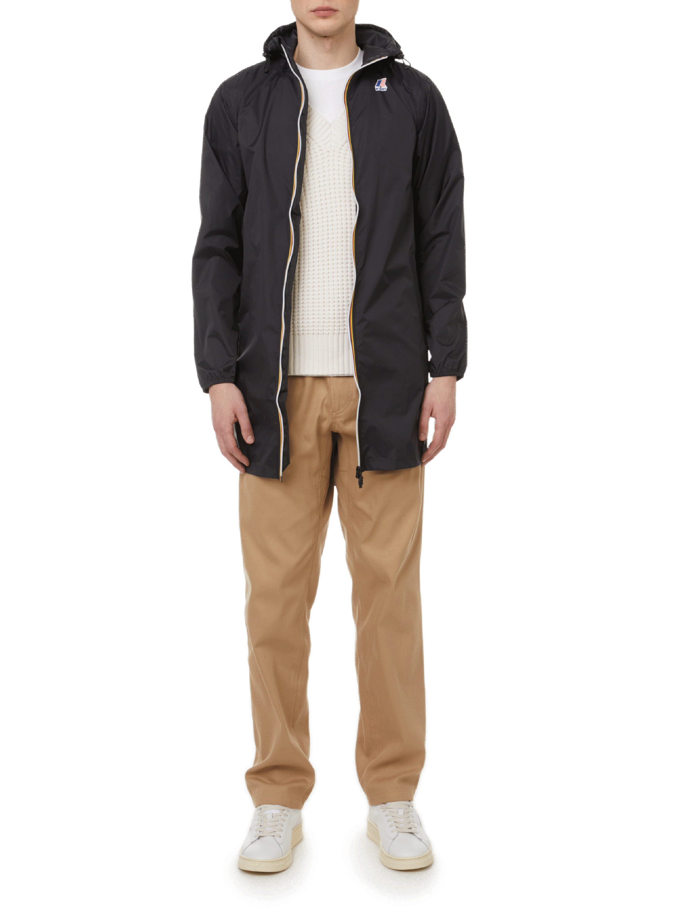 Veste coupe-vent Le vrai 3.0 Eiffel en nylon K-WAY Noir