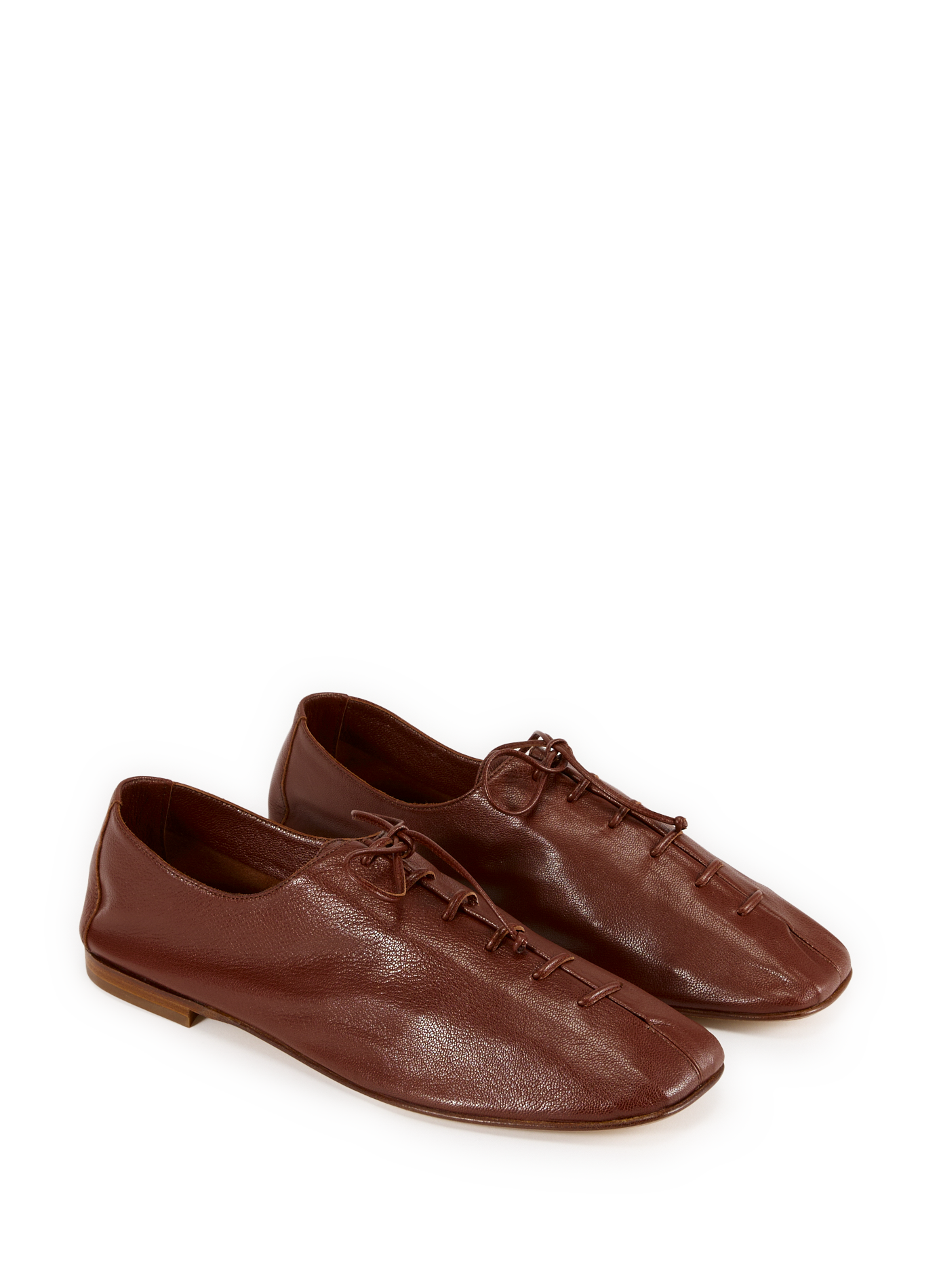 Foldable Supple Shiny Sneakers HEREU Brown