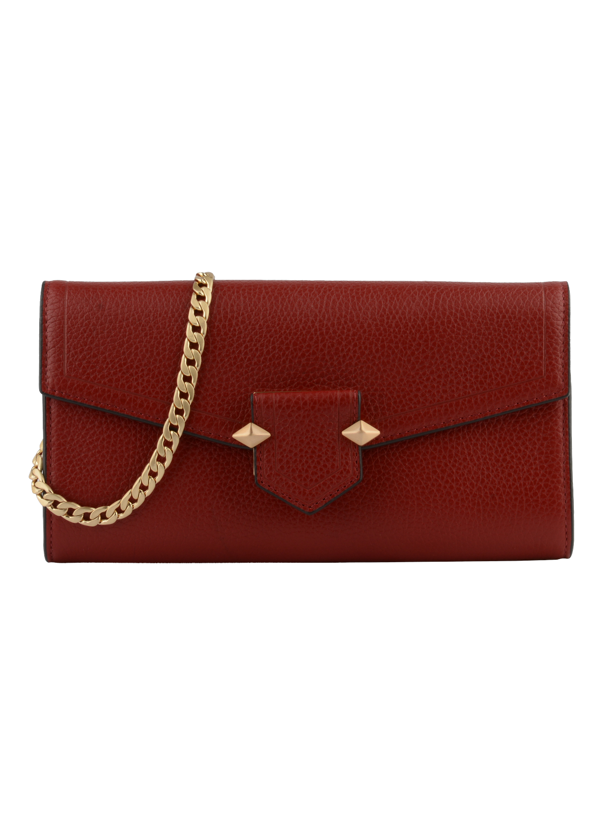 Sèvres | Pochette en cuir de vachette POURCHET Rouge