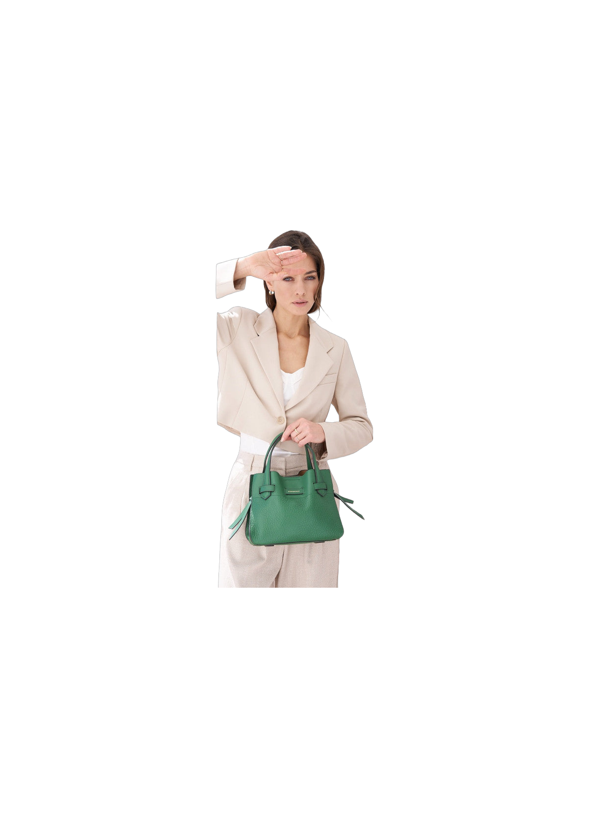 Blossom | sac à main pm en cuir de vachette POURCHET Vert