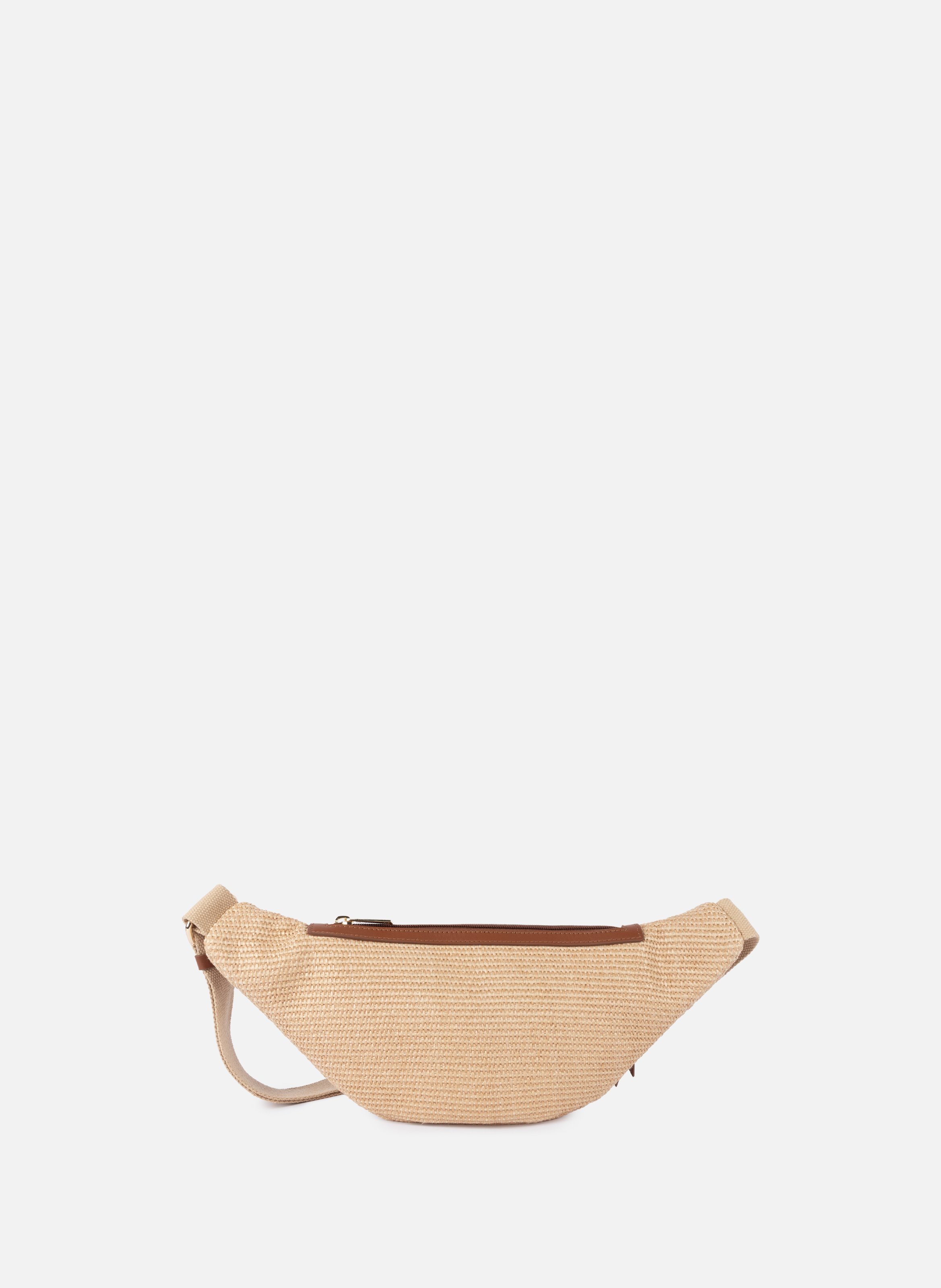 Sac banane - mini osier LANCASTER Marron