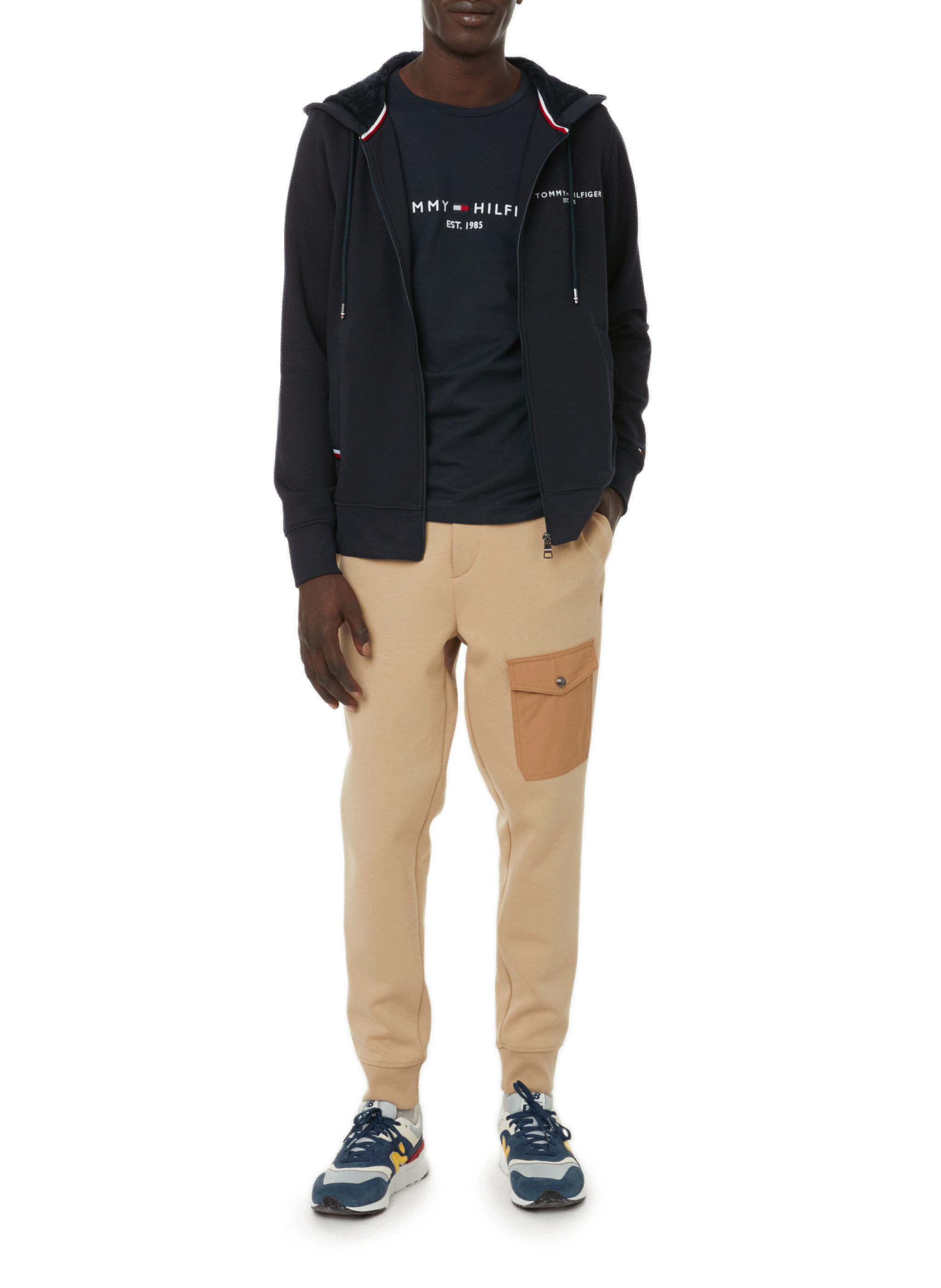 Organic cotton logo T-shirt TOMMY HILFIGER Blue