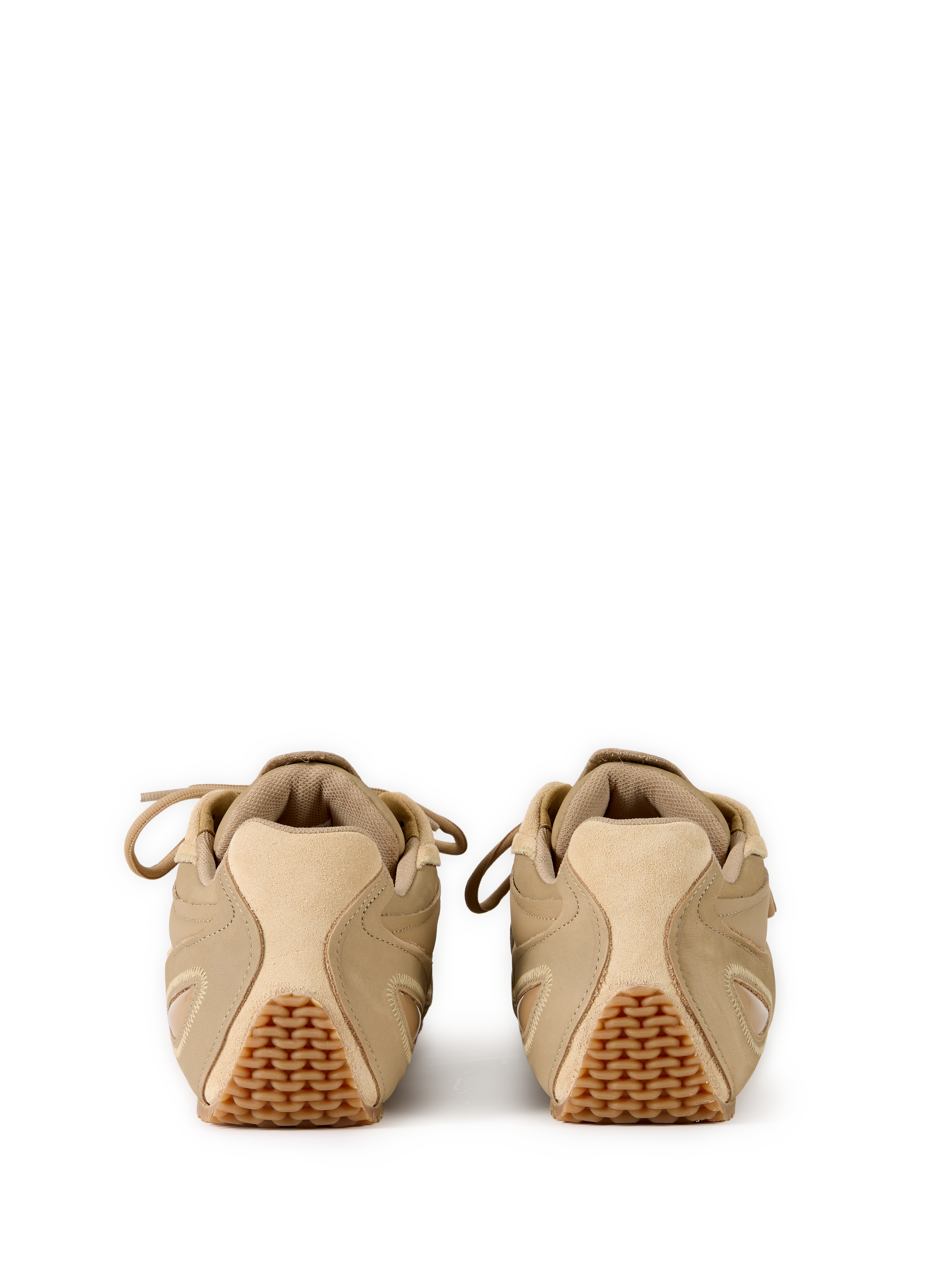 Chunky Sole Slow Runner Leather Sneakers AXEL ARIGATO Brown