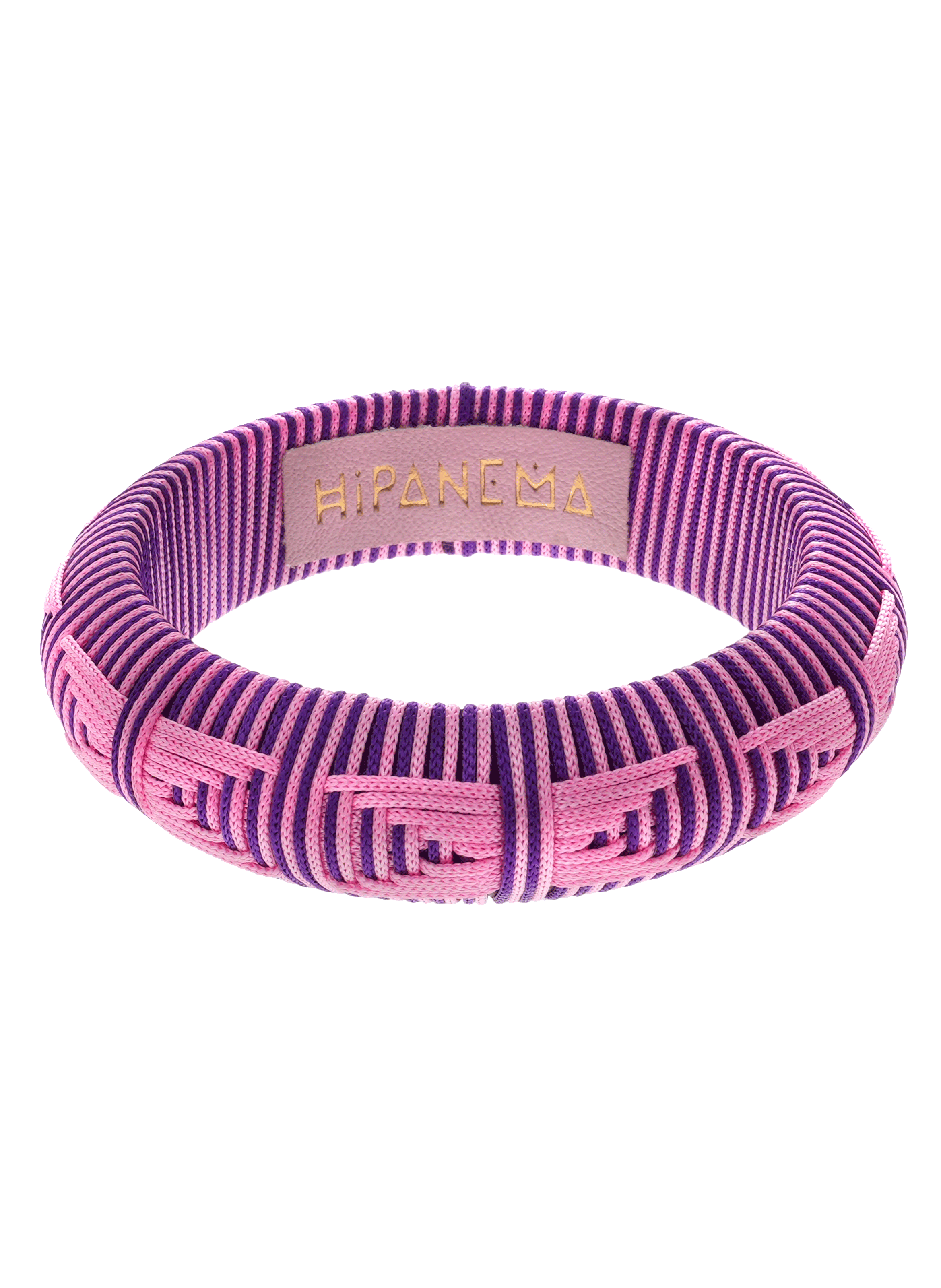 Bracelet jonc en tissu imanie HIPANEMA Rose