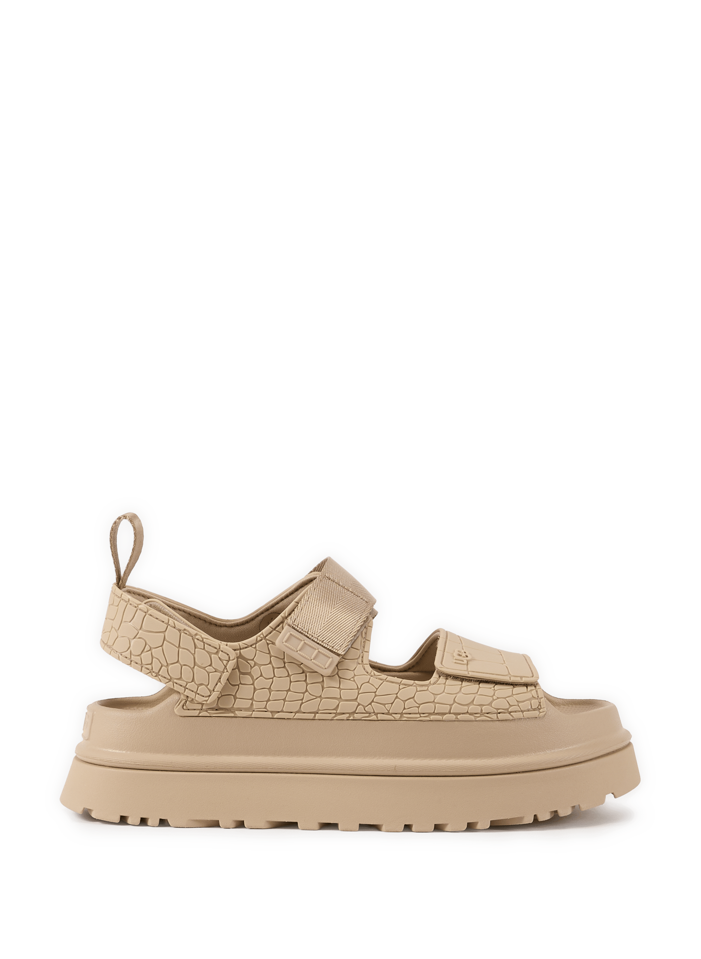 Sandales compensées GoldenGlow à scratch UGG Beige