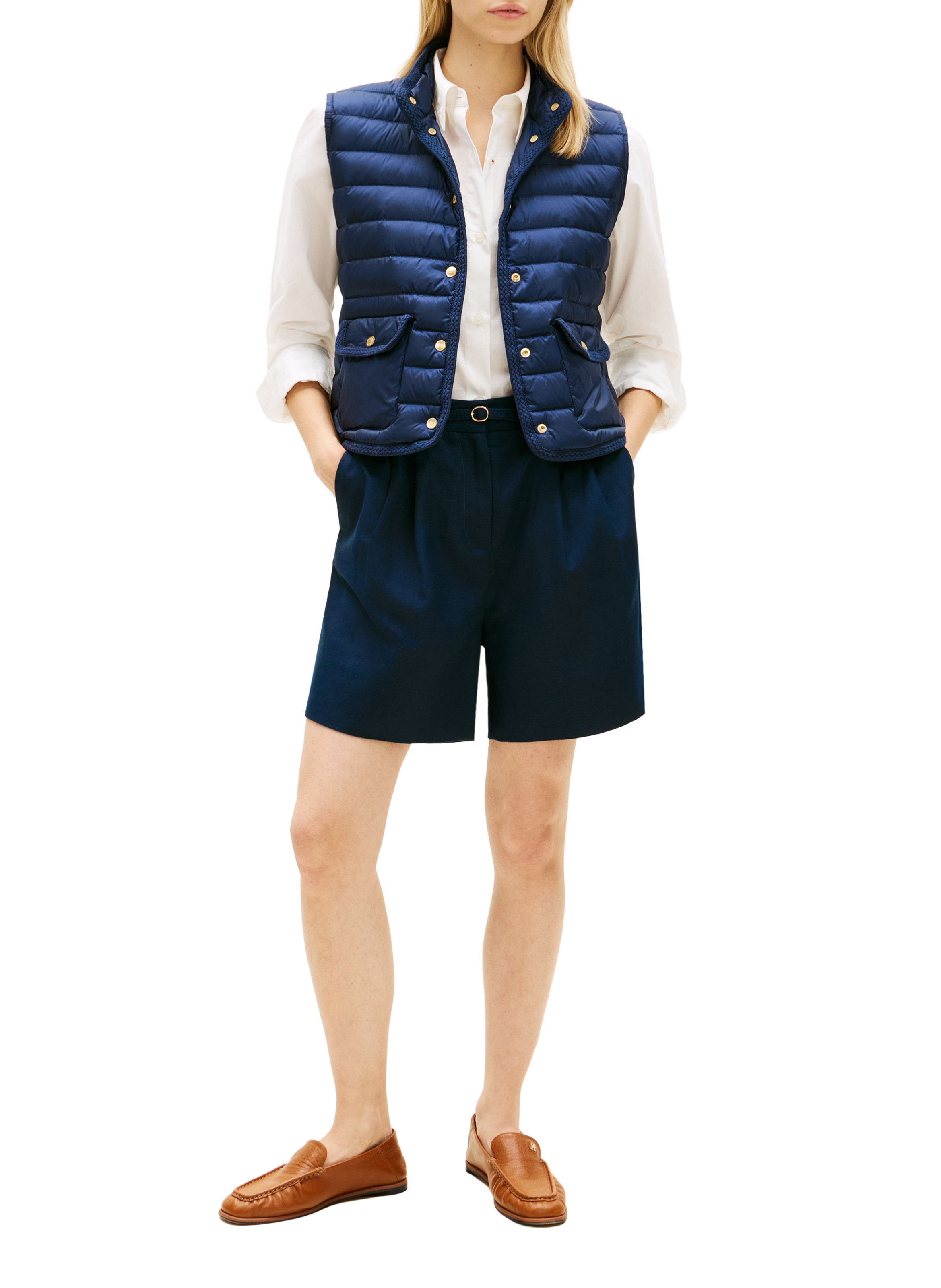 Quilted gilet TOMMY HILFIGER Blue