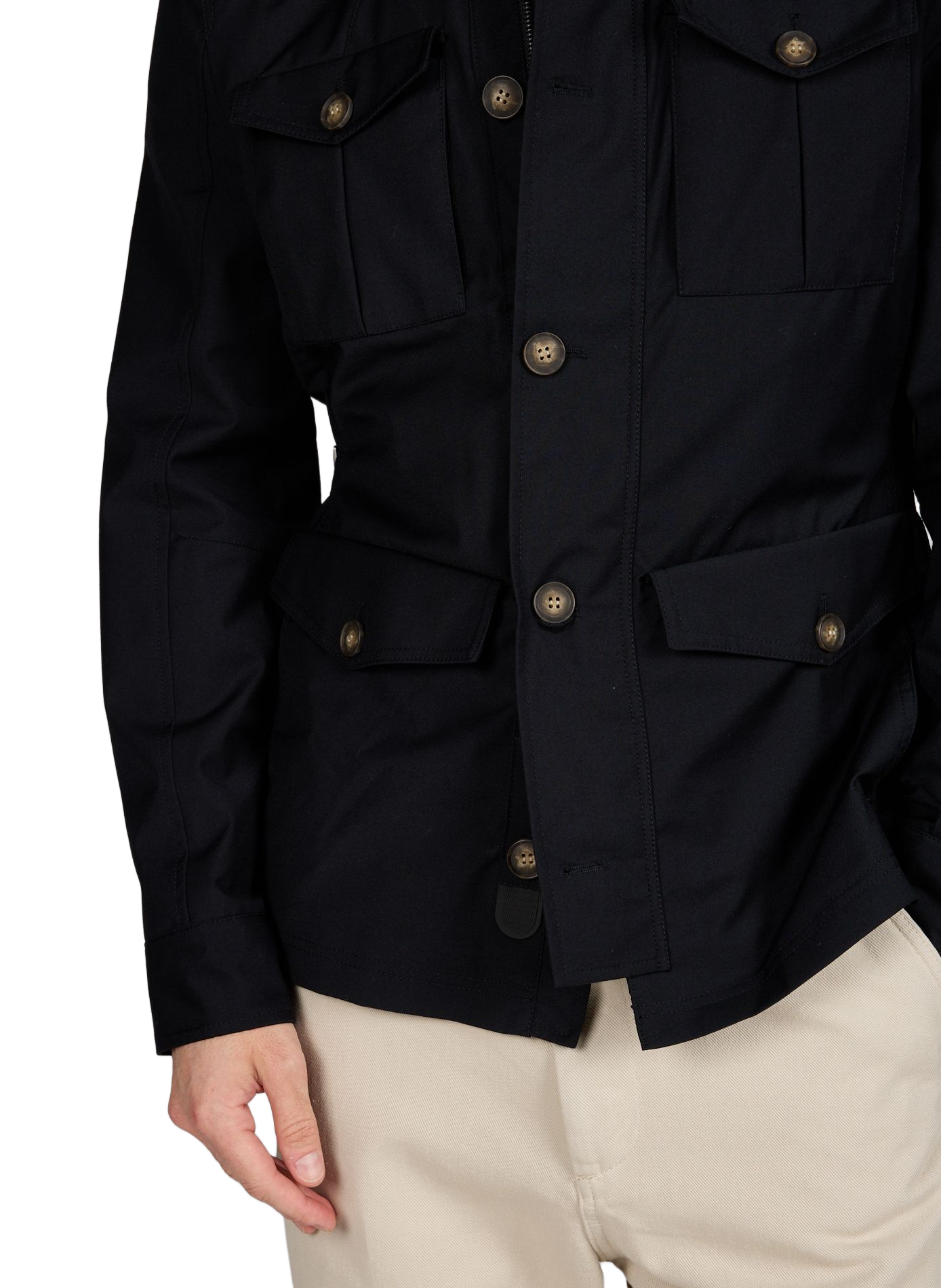 Veste droite unie à poches LAFAURIE Bleu