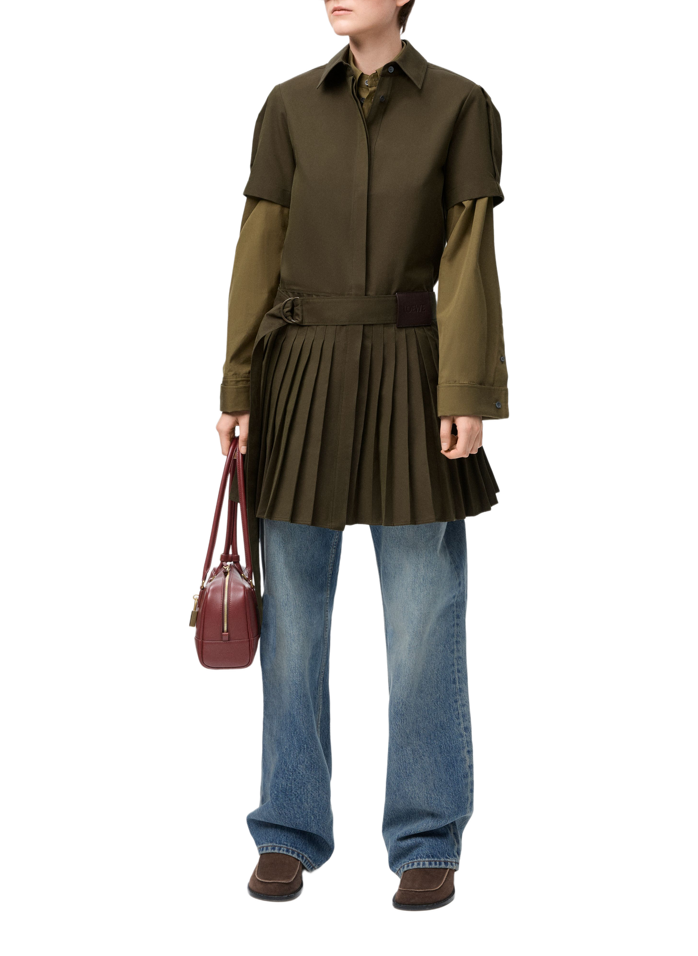 Straight leg cotton denim jeans LOEWE Blue