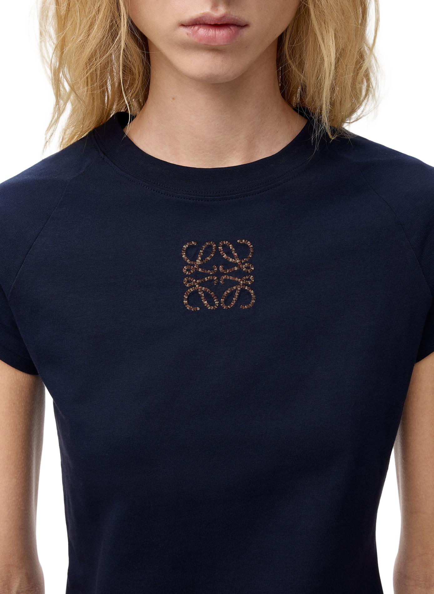 Fitted cotton T-shirt LOEWE Blue