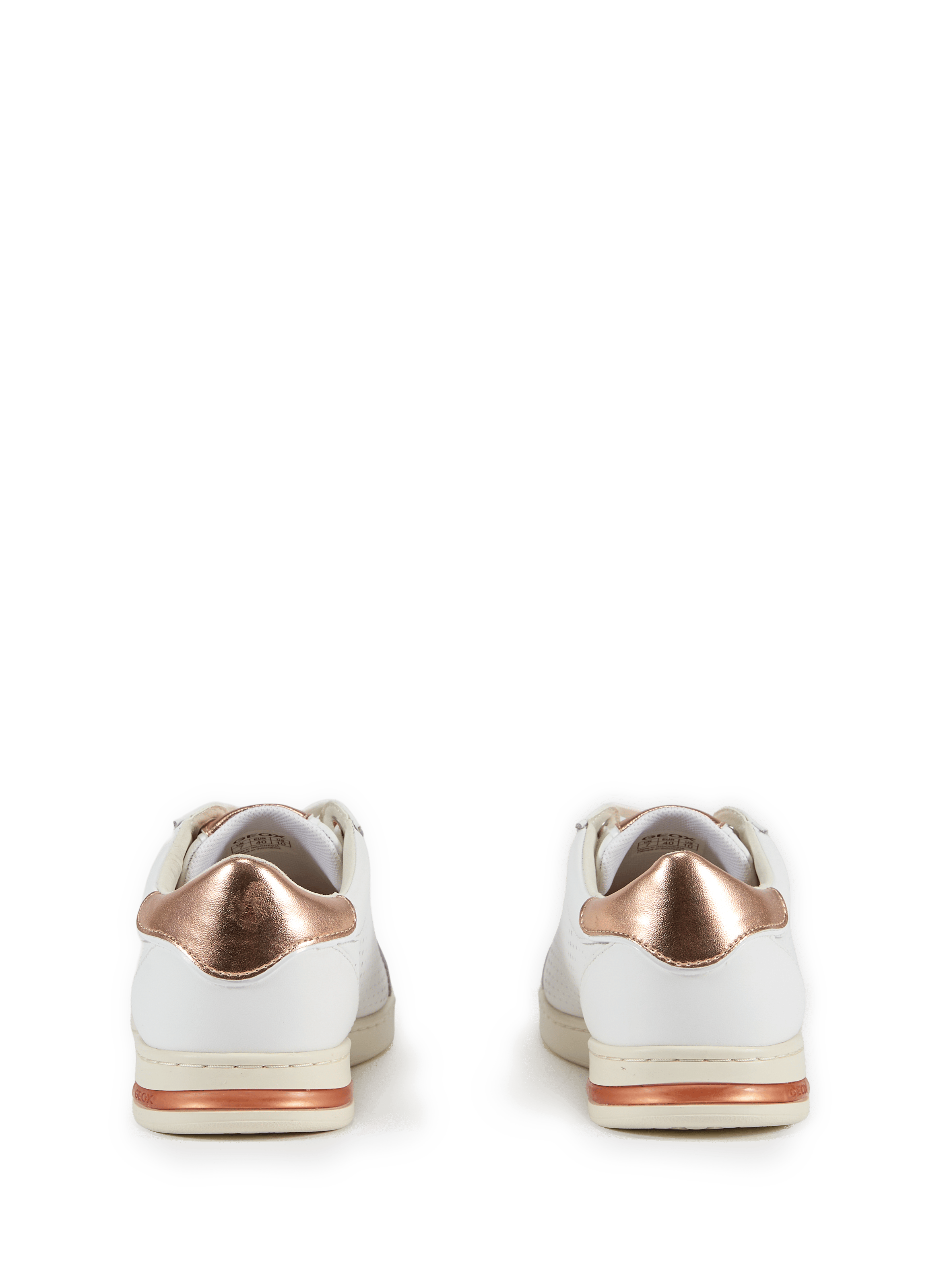 Jaysen Perforated Low-Top Sneakers GEOX Silver