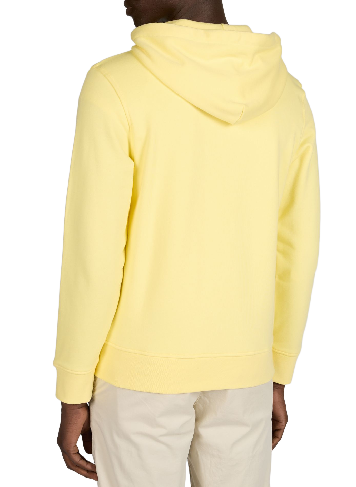 Sweatshirt zippé à capuche en molleton coton EDEN PARK Jaune