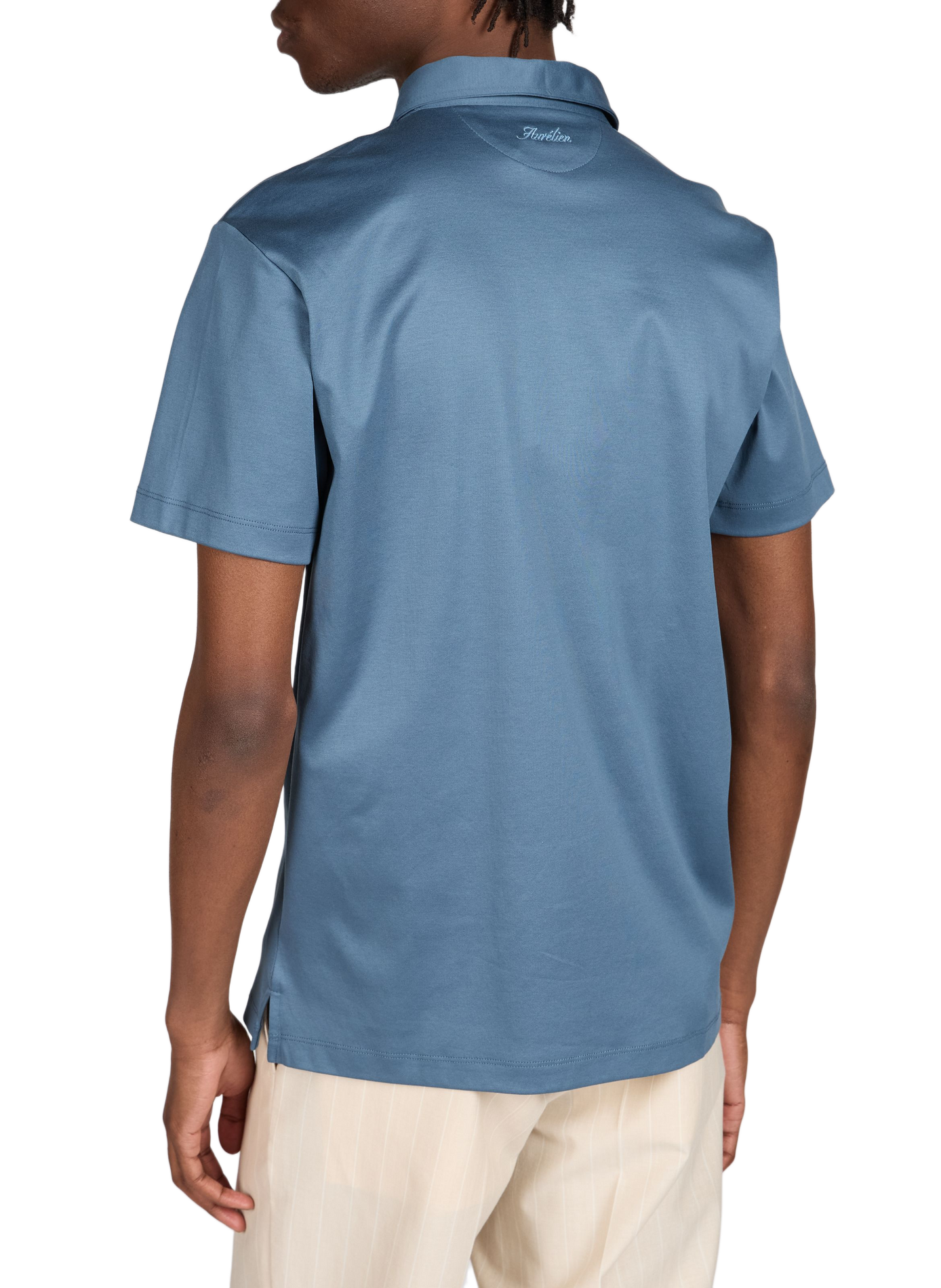 Cotton polo shirt AURELIEN Green