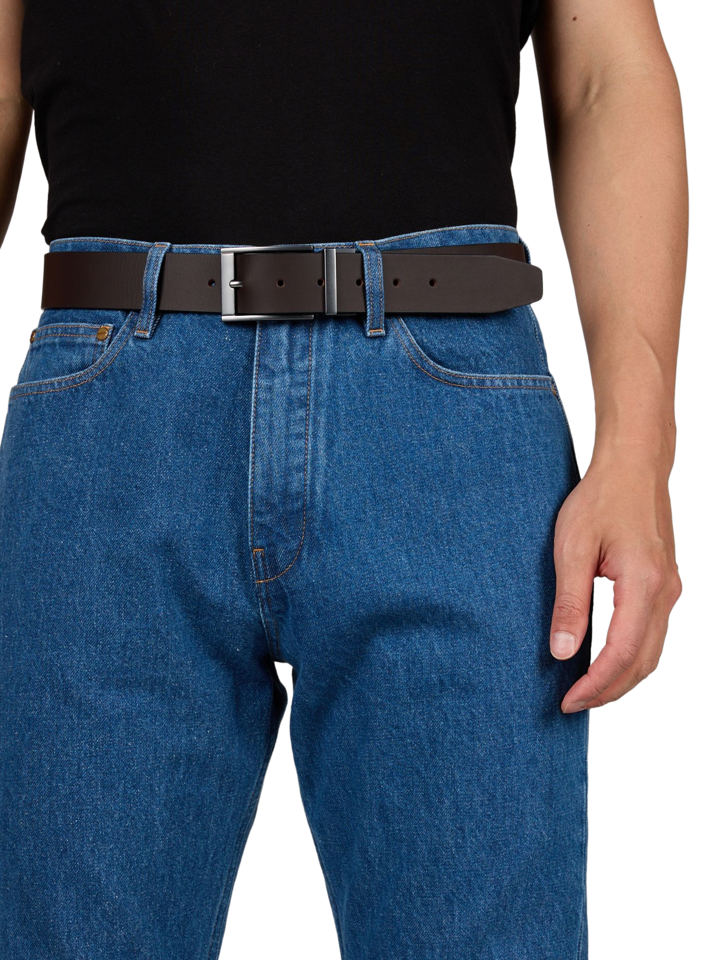 Reversible leather belt TIMBERLAND Multicolour