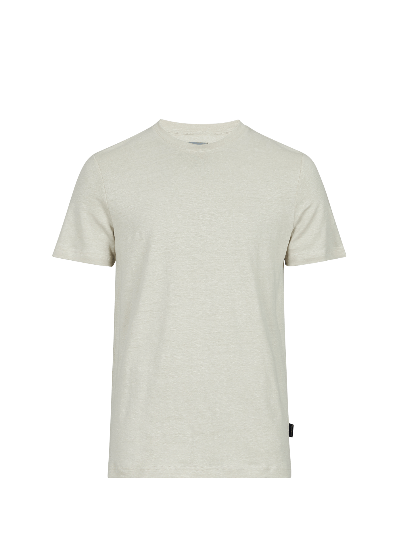 T-shirt à col rond en lin mélangé PIERRE CARDIN Bleu