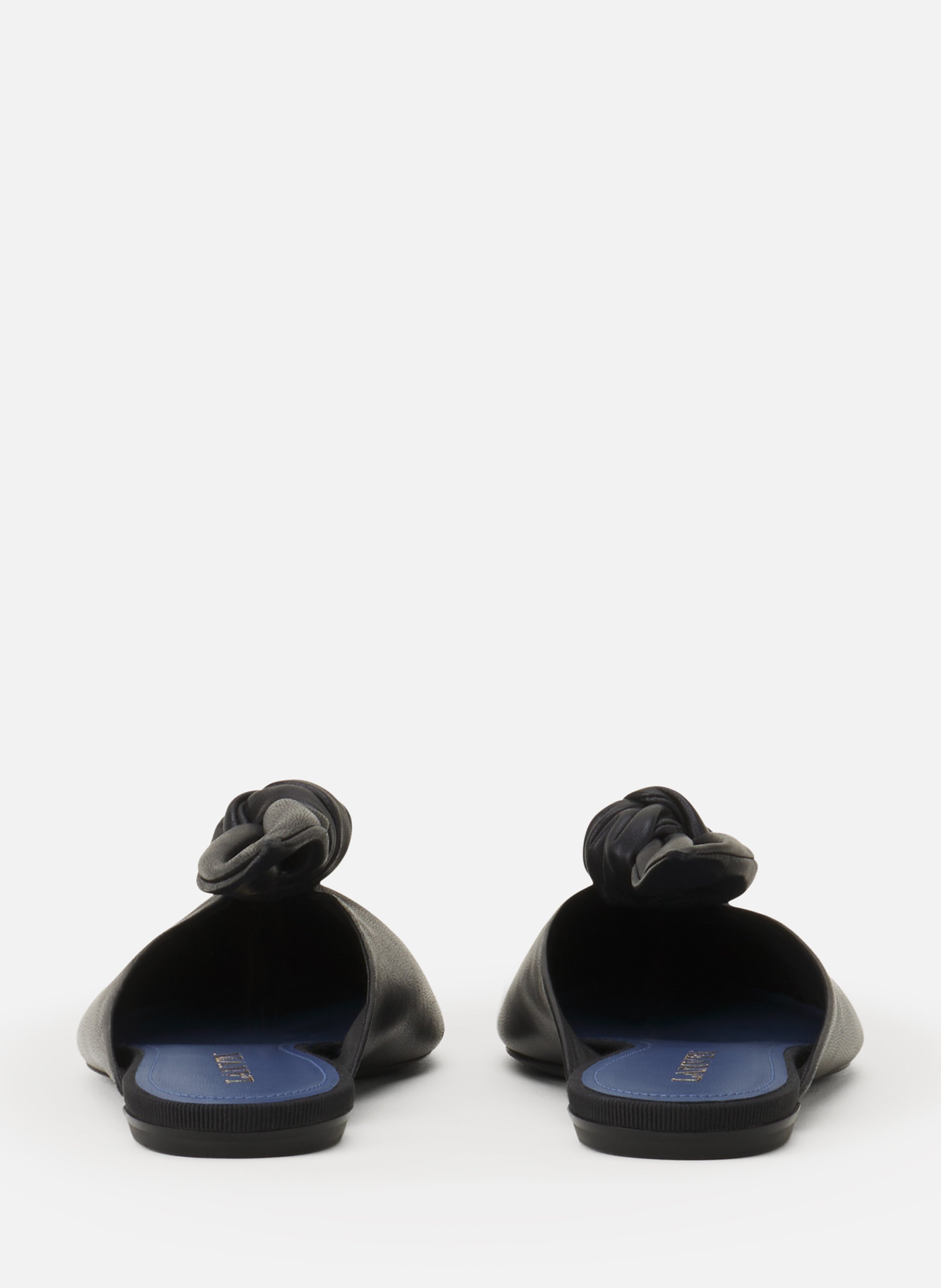 Mule midnight step noeud en cuir LANVIN Noir