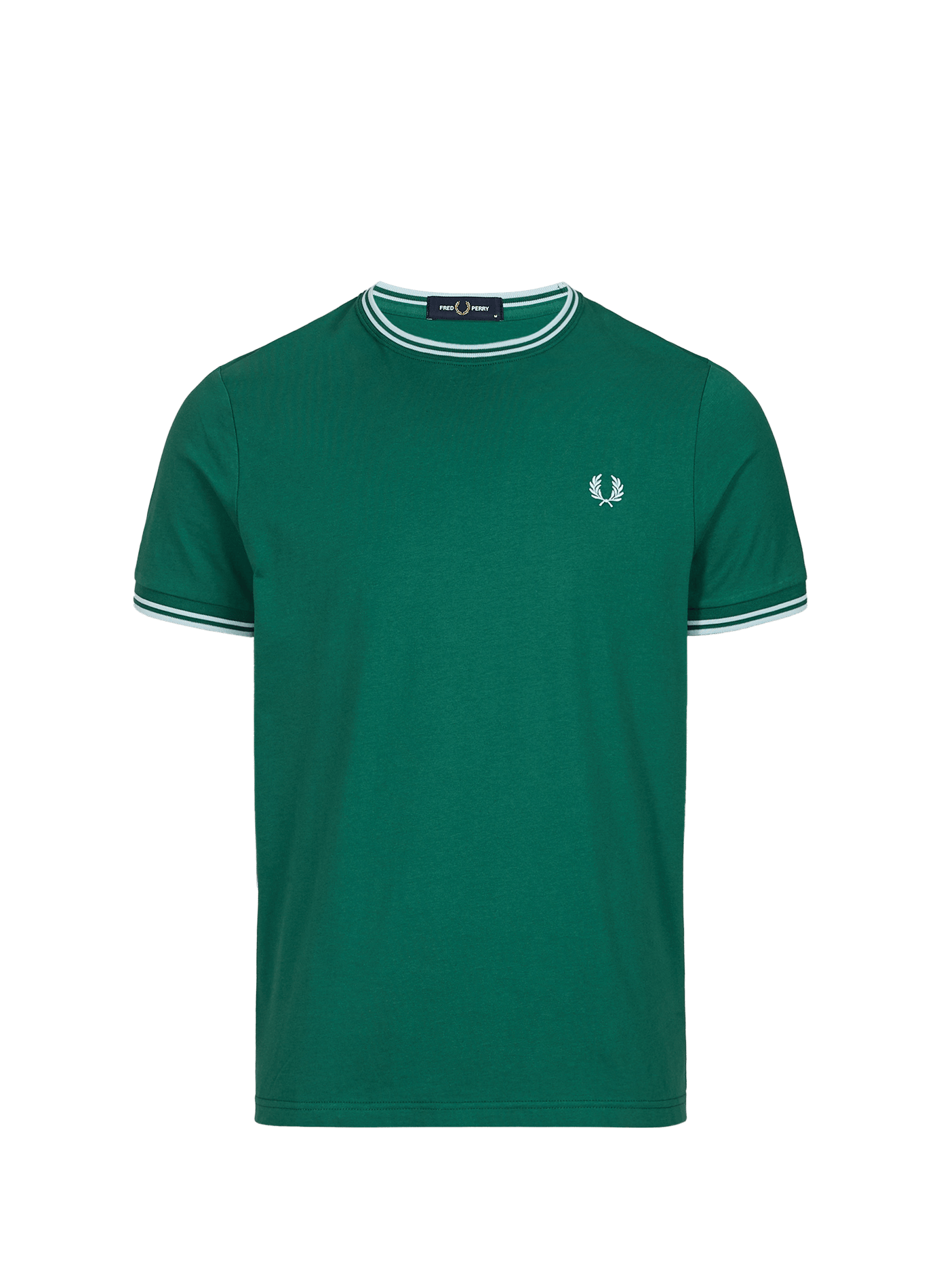 Plain round neck cotton T-shirt  Sport green light ice light ice