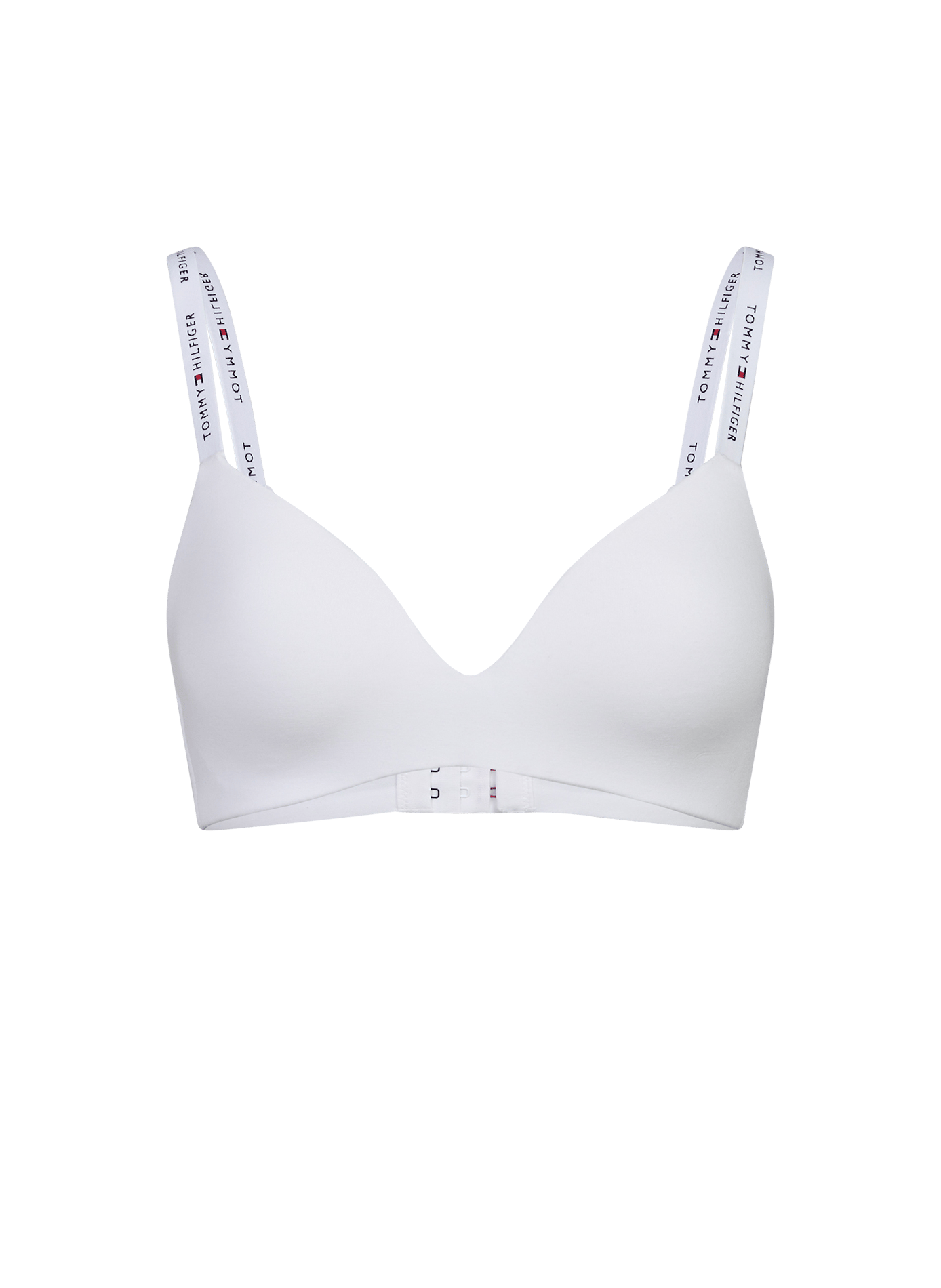 Soutien-gorge à logo en coton mélangé TOMMY HILFIGER Blanc