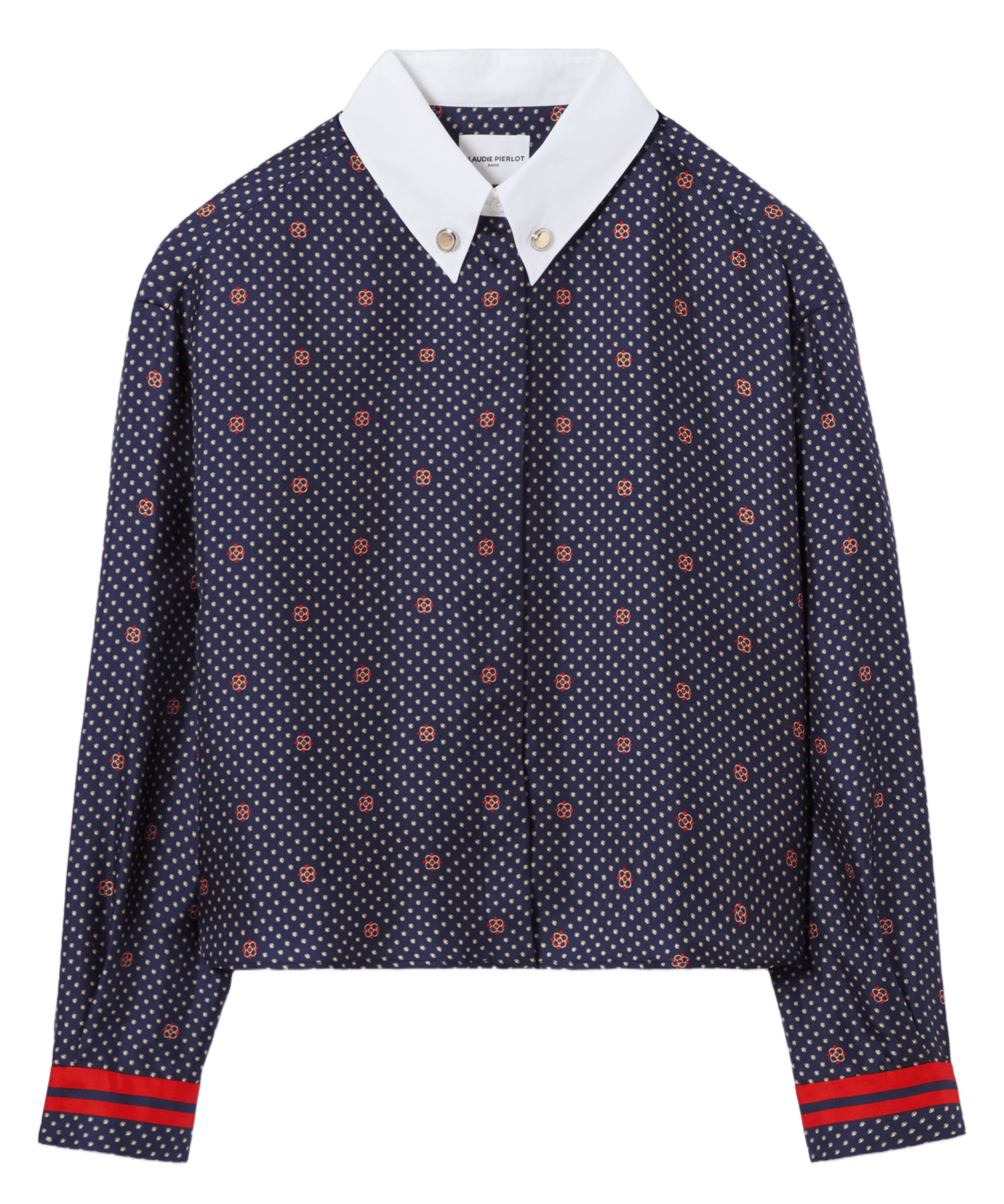 Chemise droite en soie CLAUDIE PIERLOT Multicolore