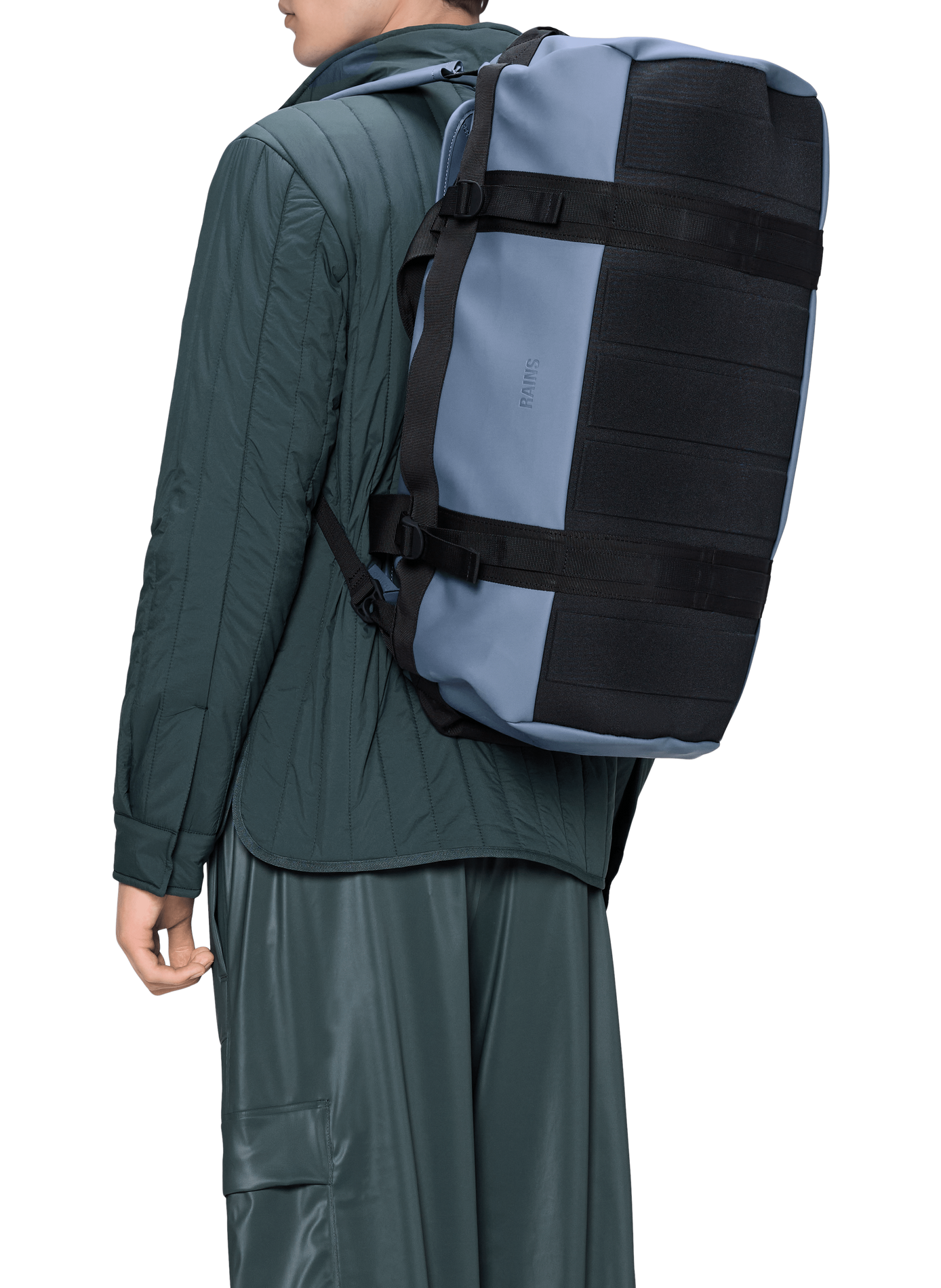 Bolso de fin de semana Duffel pequeño RAINS Azul