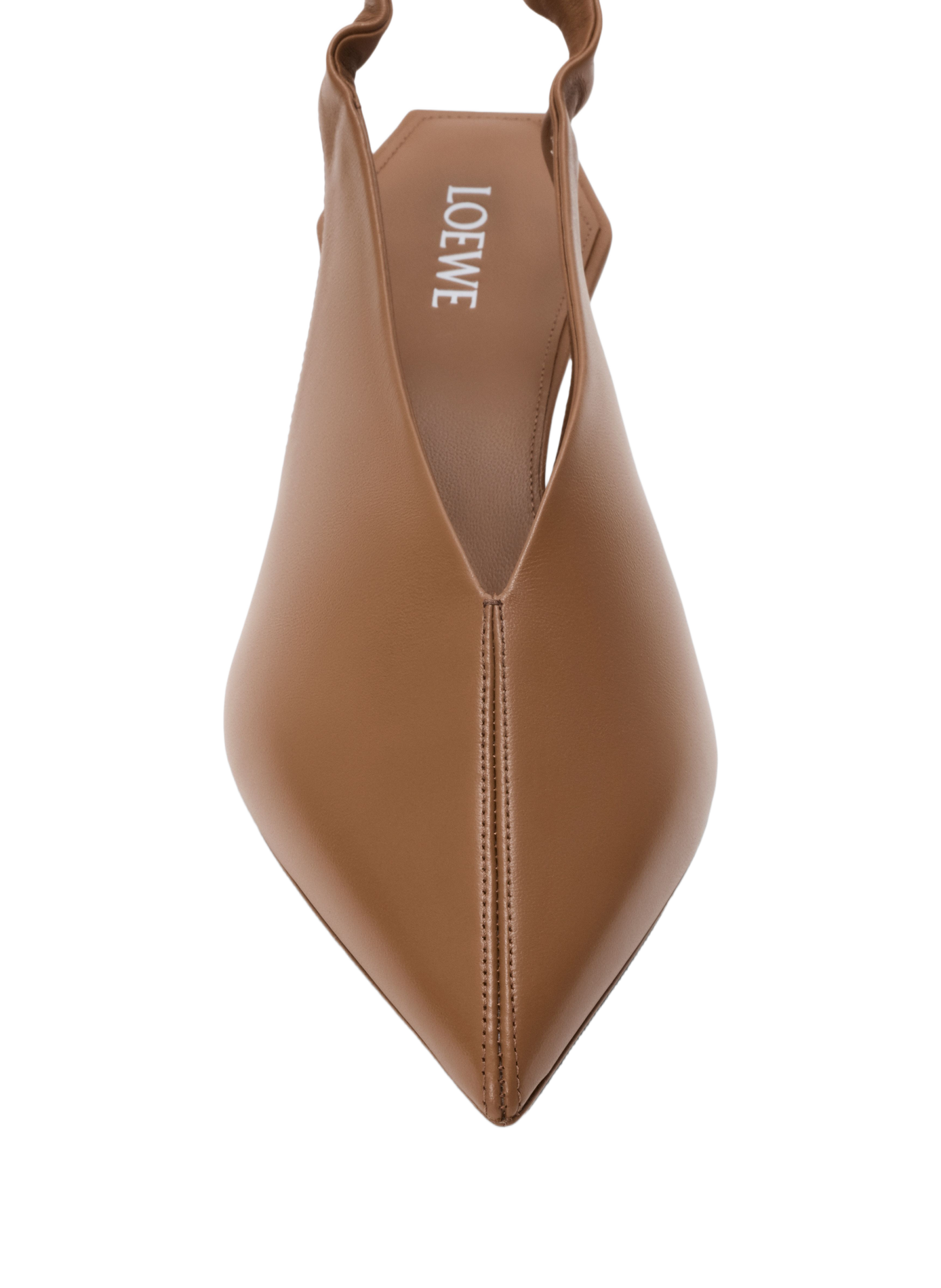 Slingback-Schuhe Origami Cubic aus Lammleder LOEWE Braun