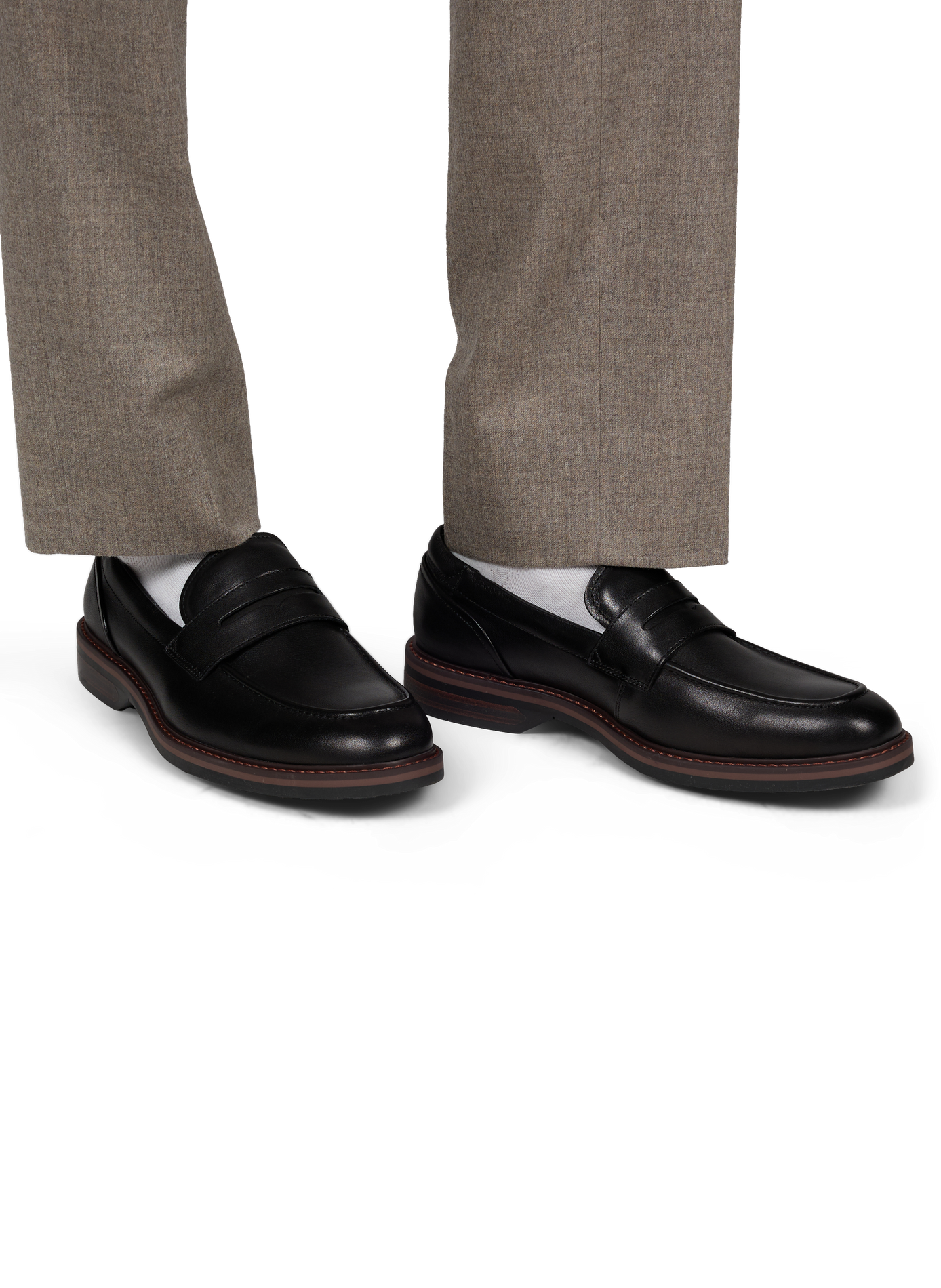 Leather loafers CLARKS Black