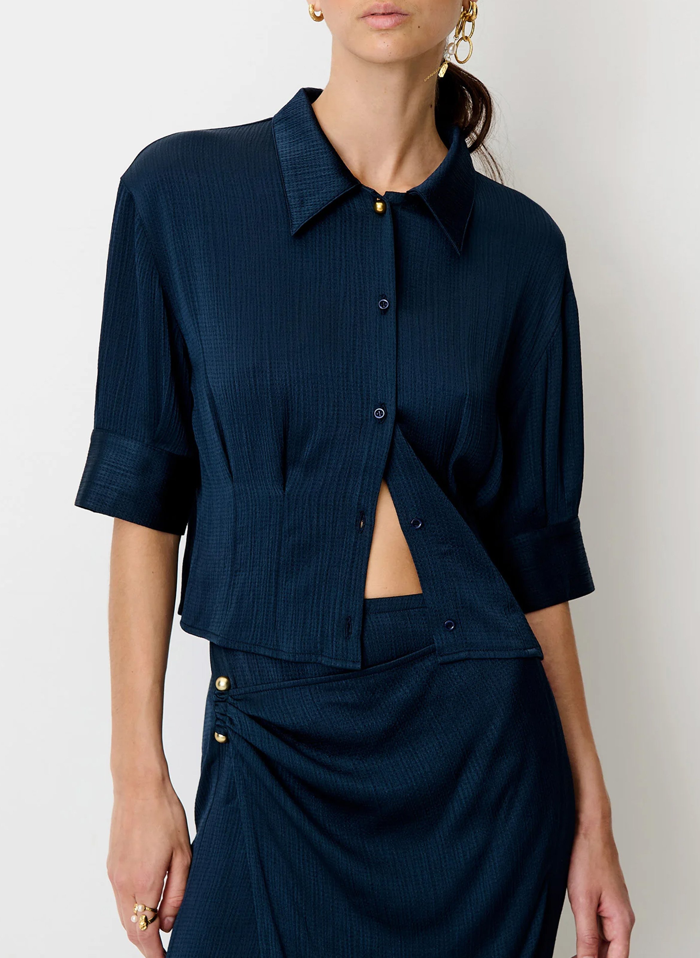 Chemise ample col classique darcy SESSUN Bleu