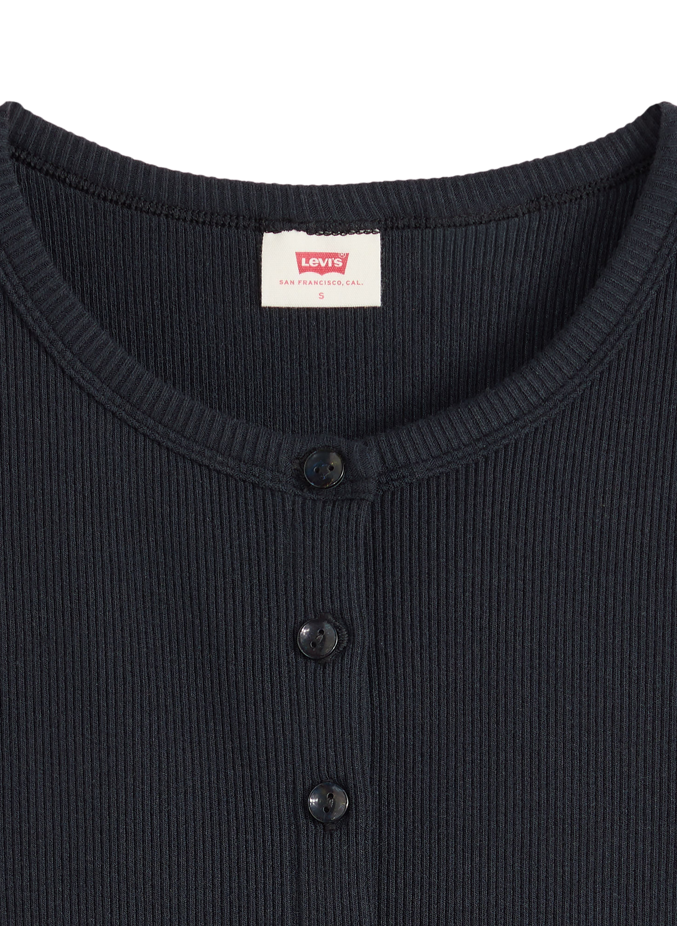 Short-sleeve button-up top Rory LEVI'S Black