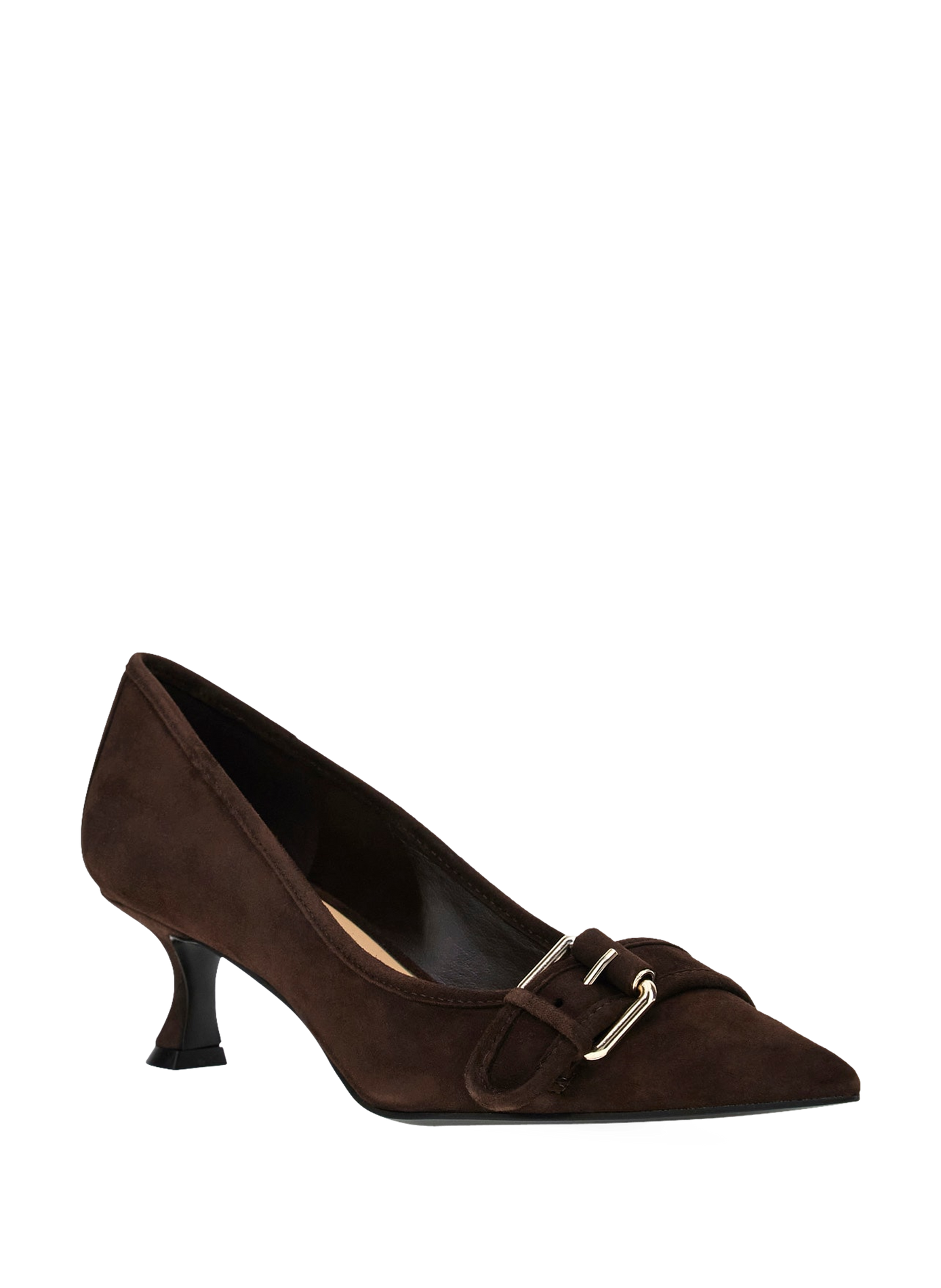 Pumps met gesp van suèdeleer GUESS Bruin