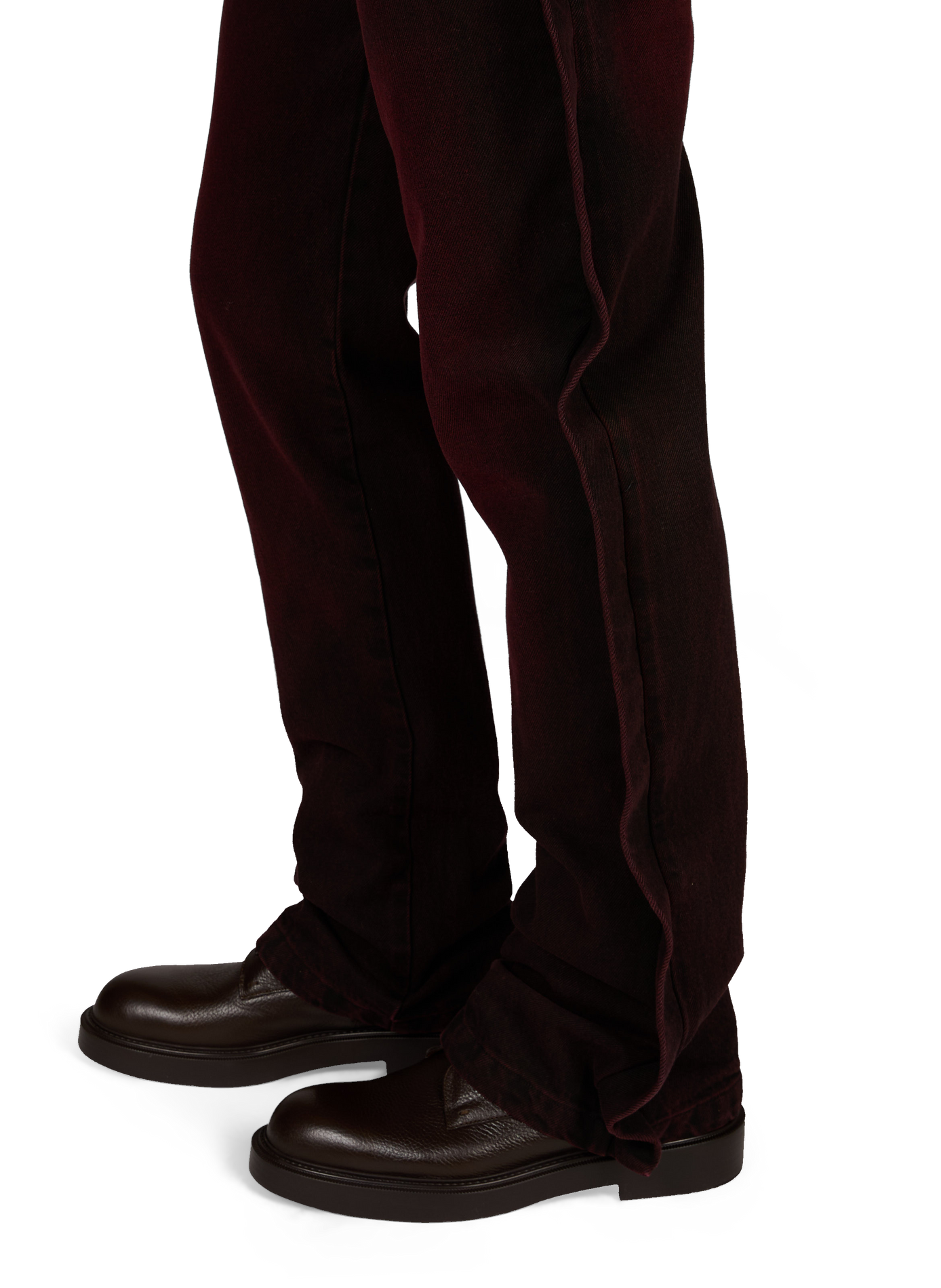 Wide cotton jeans CAMPILLO Red