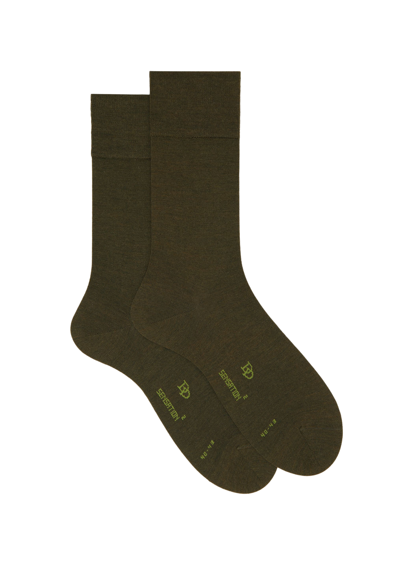 Woll- und Baumwollsocken  Vert
