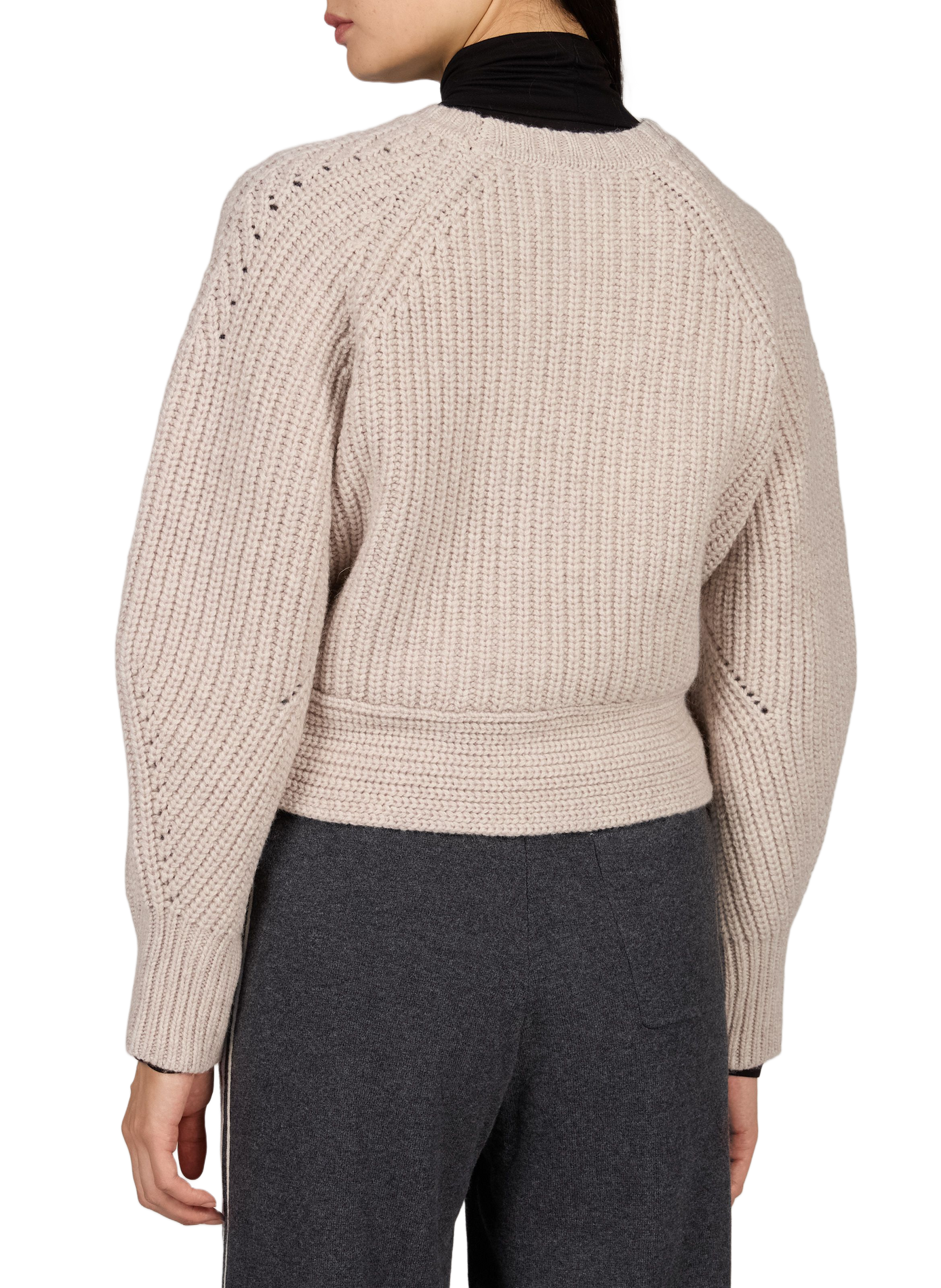 Oversize-Pullover MYLENE aus Wolle BERENICE Beige