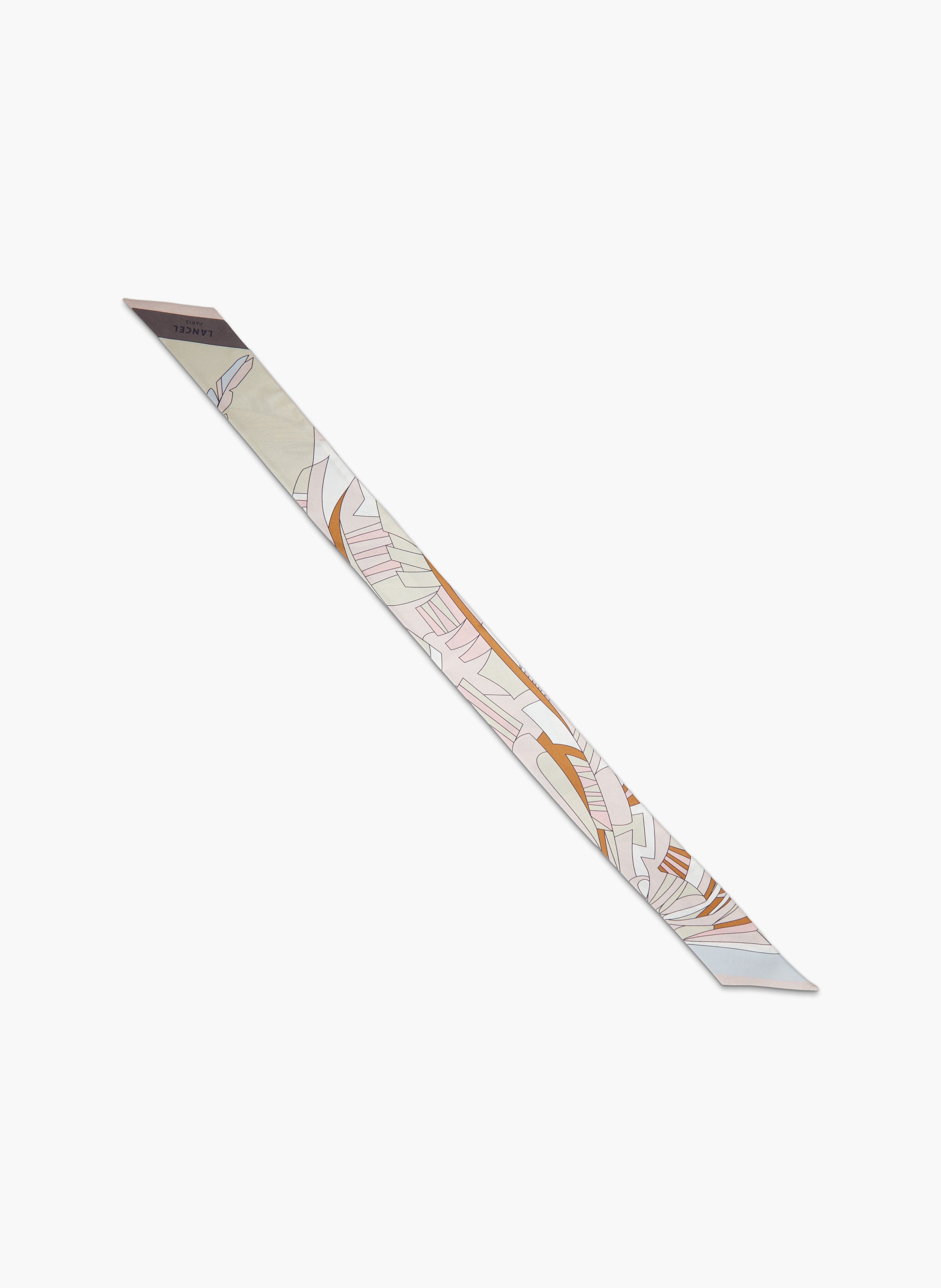 Bandeau en soie motif duo arabesque lancel - multico opaline LANCEL Multicolore