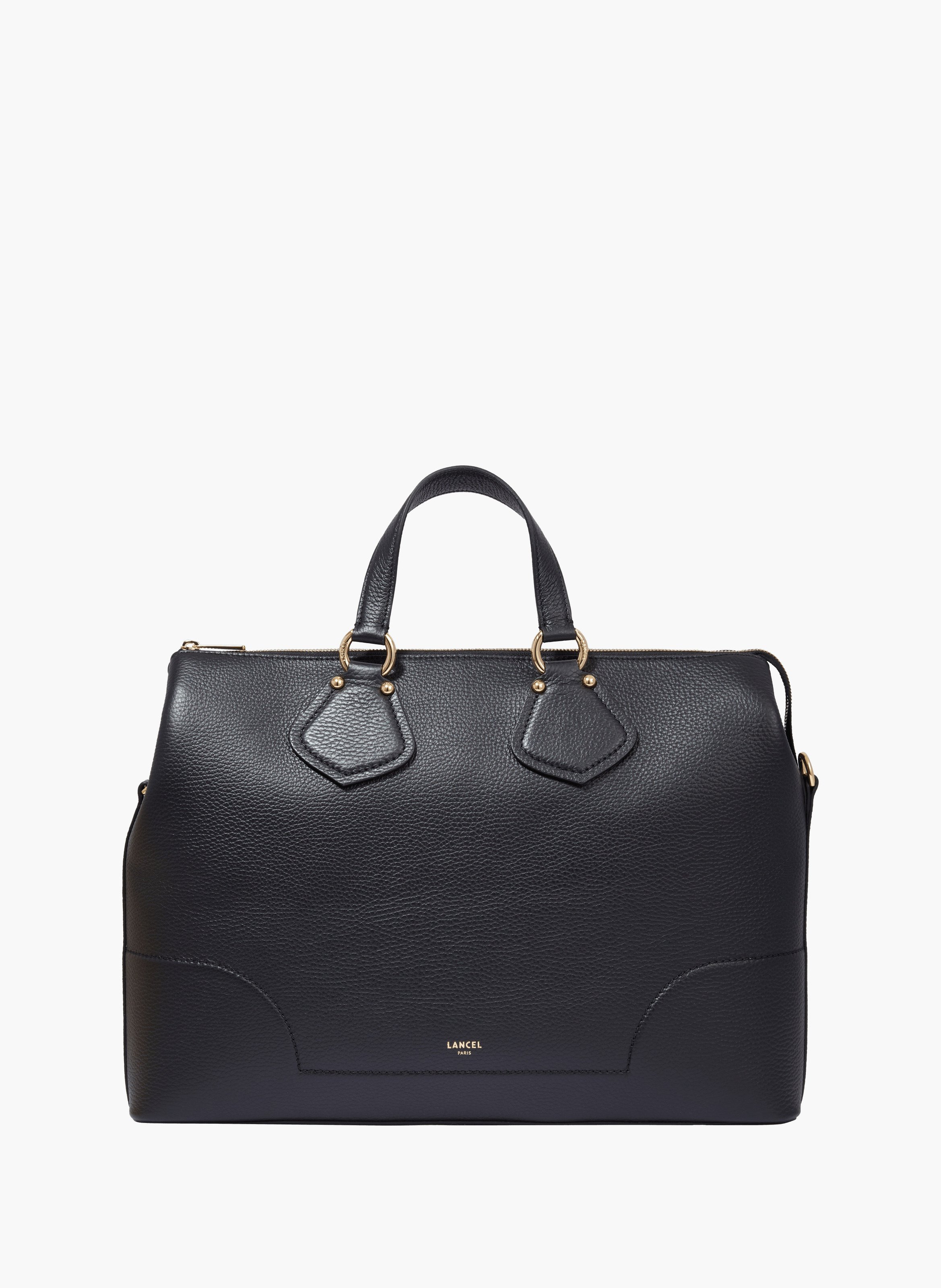 Lancel neo izy leather business bag LANCEL Black