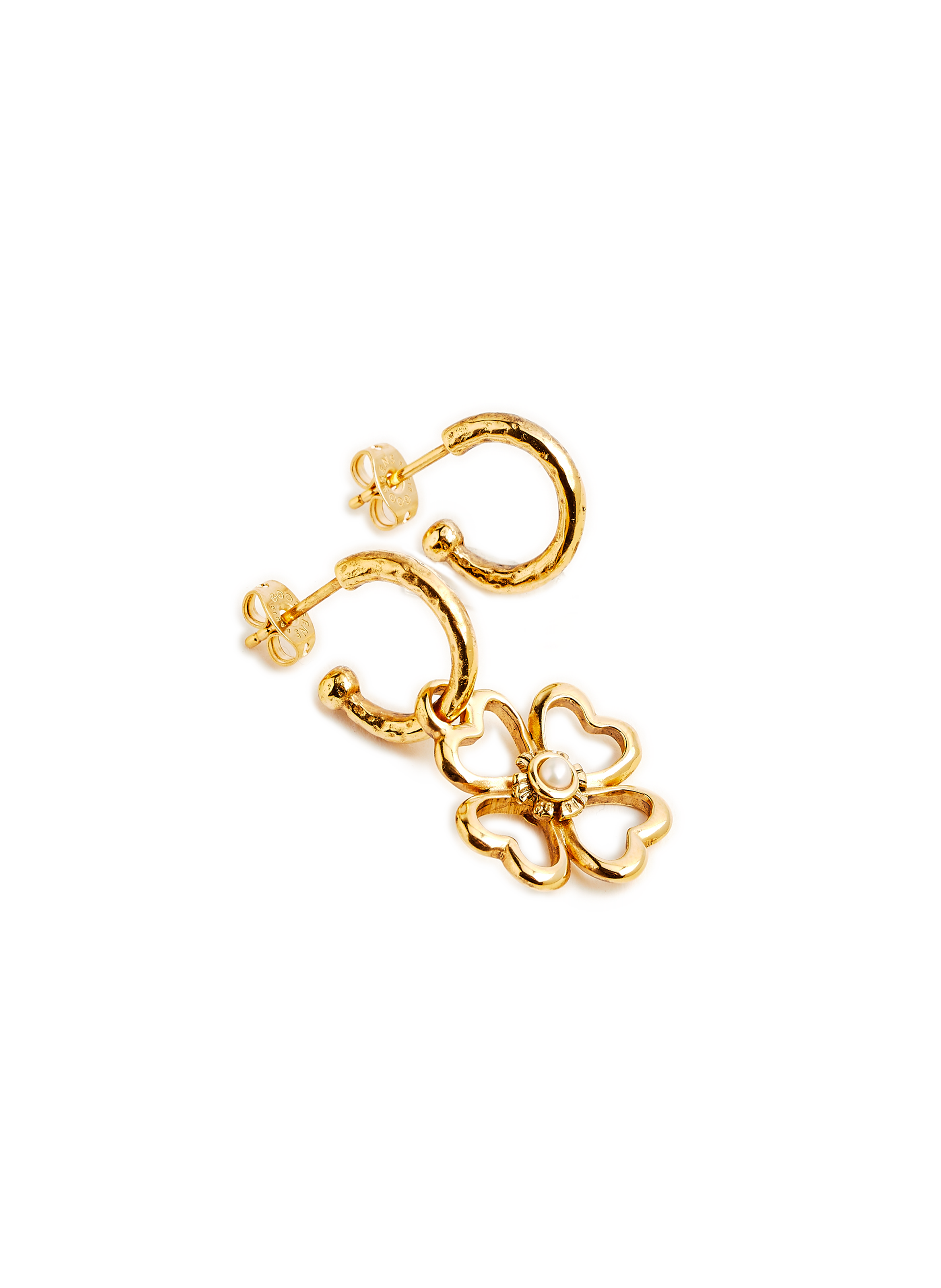 Boucles d'oreille asymétriques Trèfle Talisman