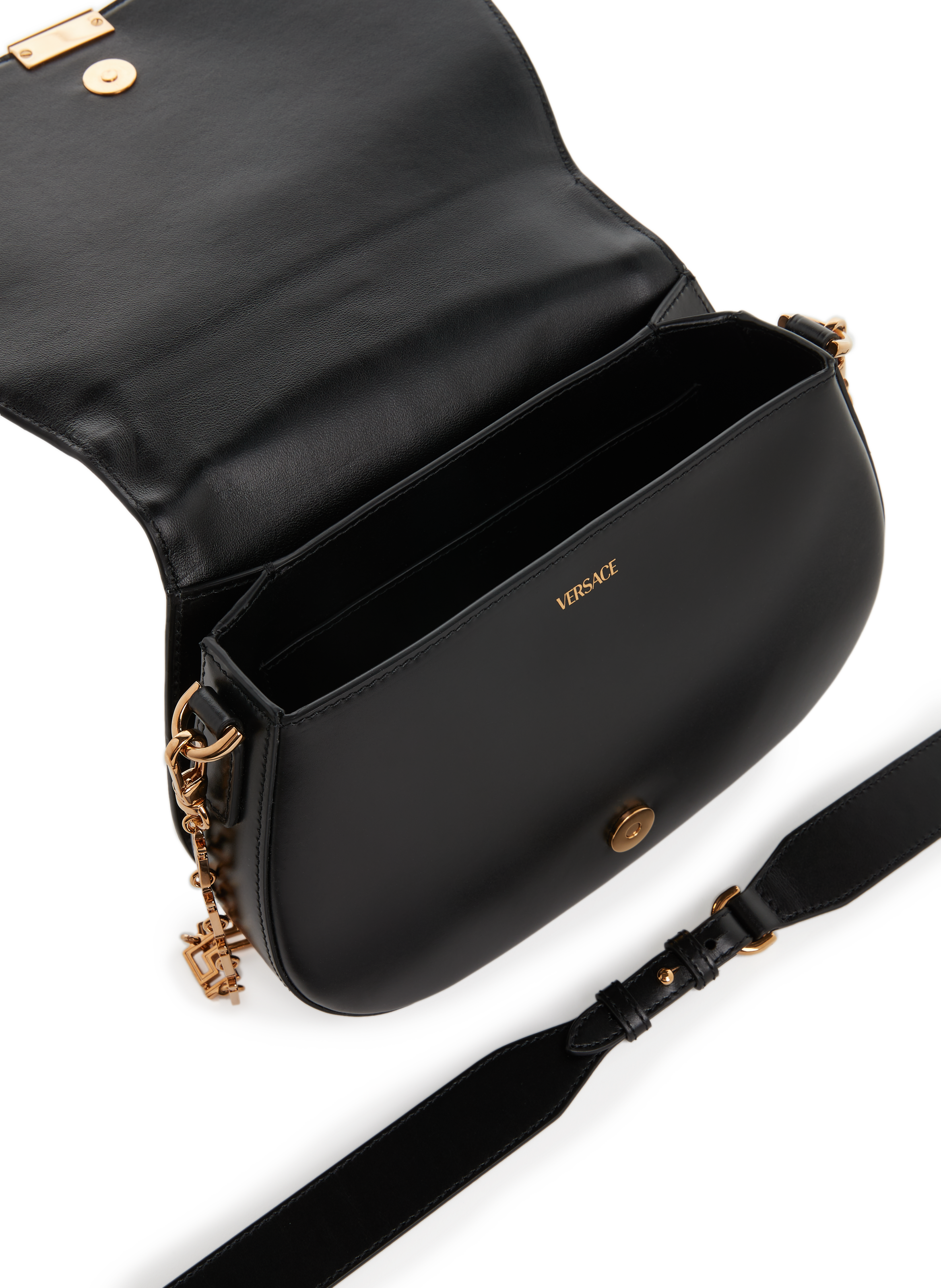 Sac bandoulière Greca en cuir