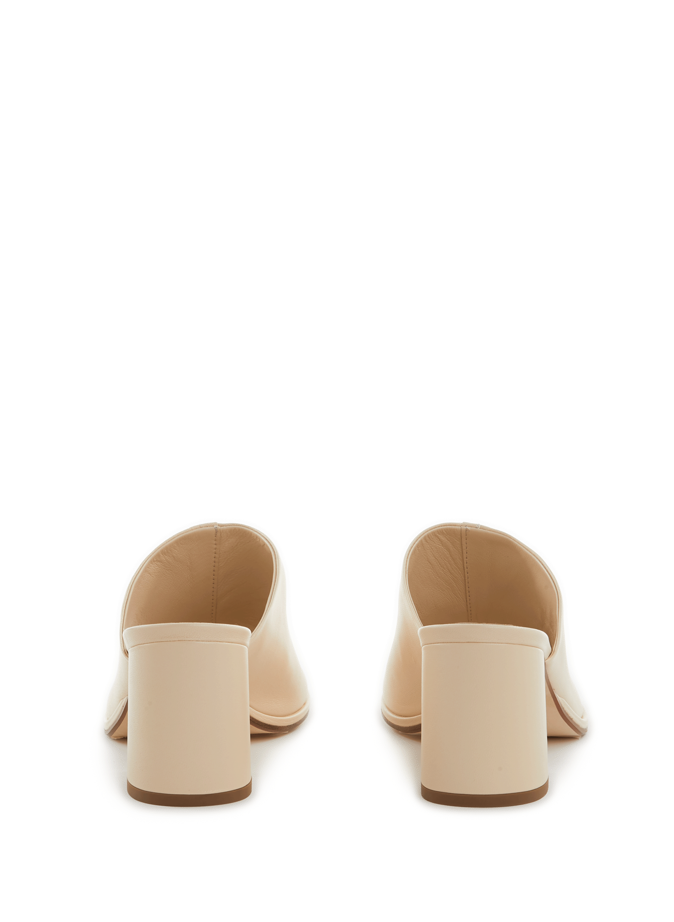 Amanda leather mules AEYDE Beige
