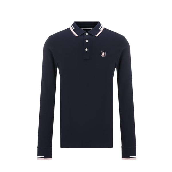 Polo manches longues en coton