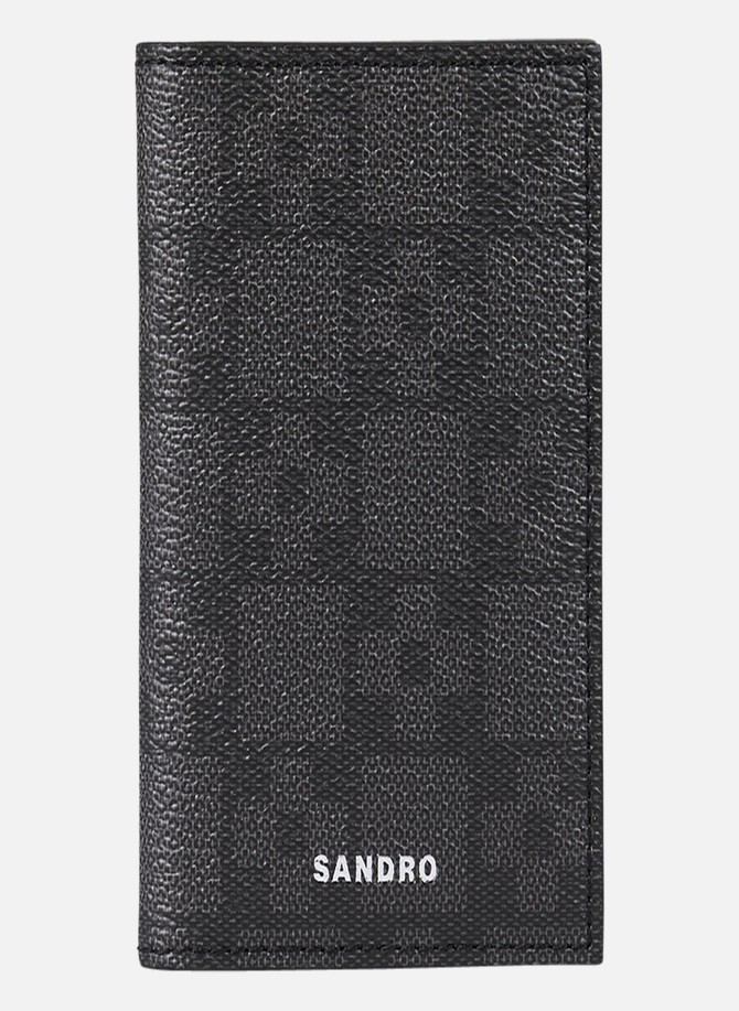 Porte-carte en toile enduite imprimée SANDRO