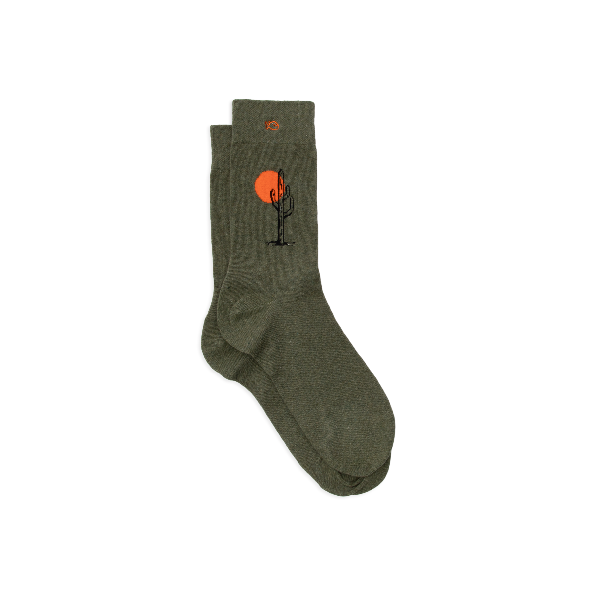 Chaussettes en coton peigné à motifs BILLYBELT Vert