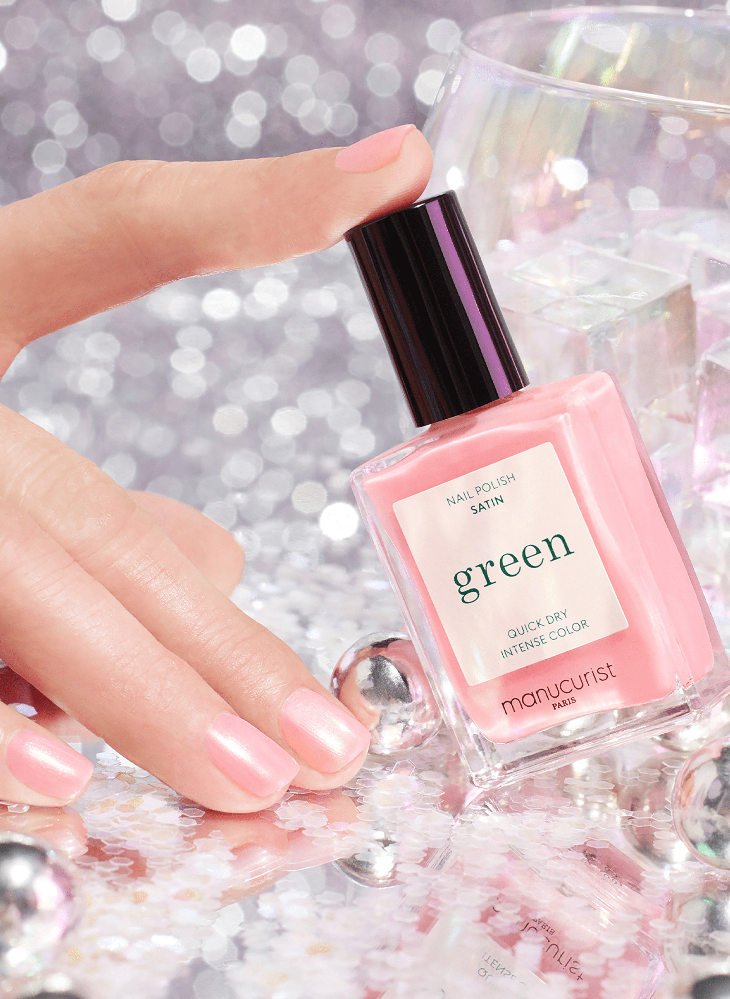 Green Nail Polish MANUCURIST Satin