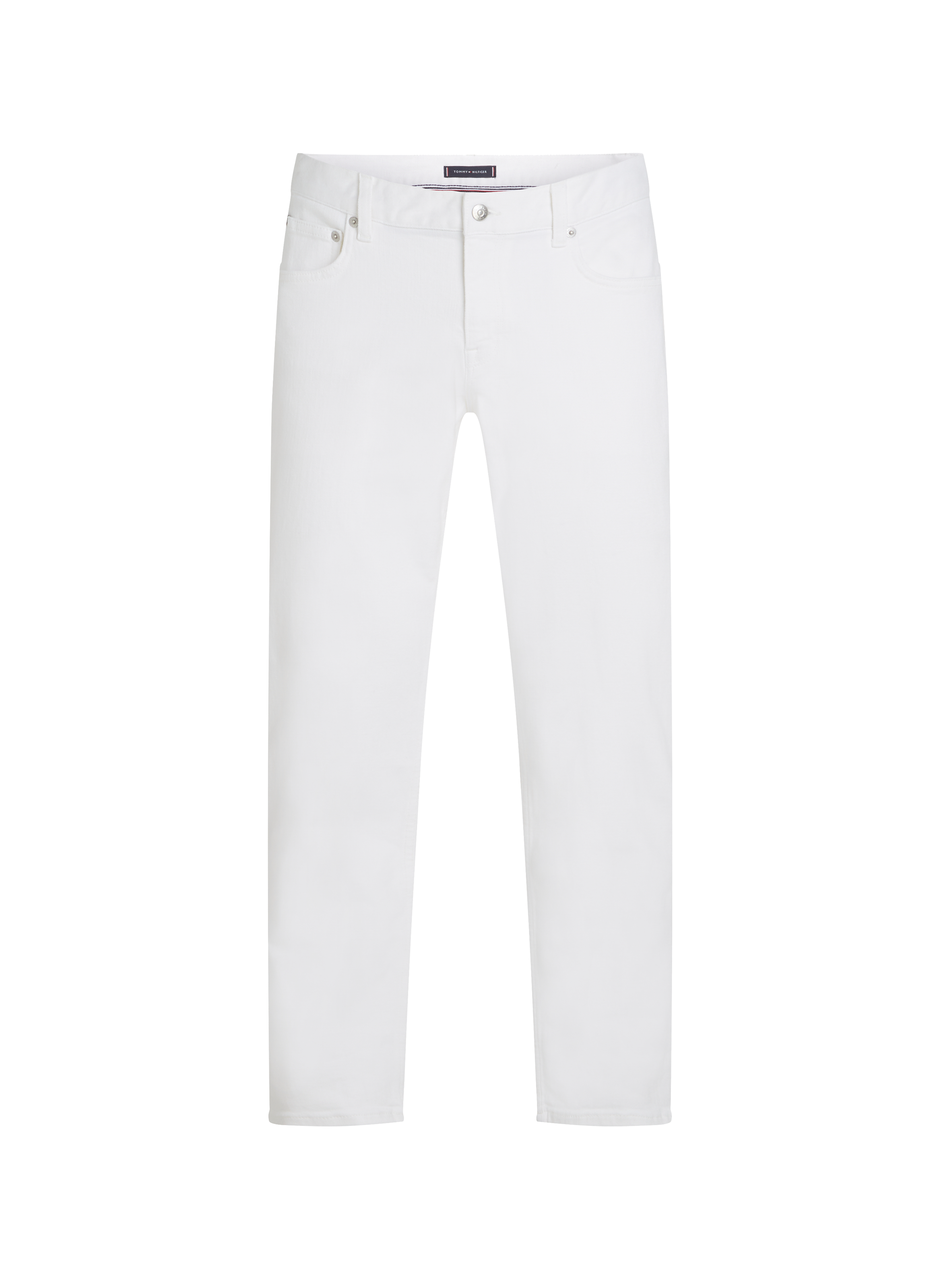Solid straight-leg jeans TOMMY HILFIGER White
