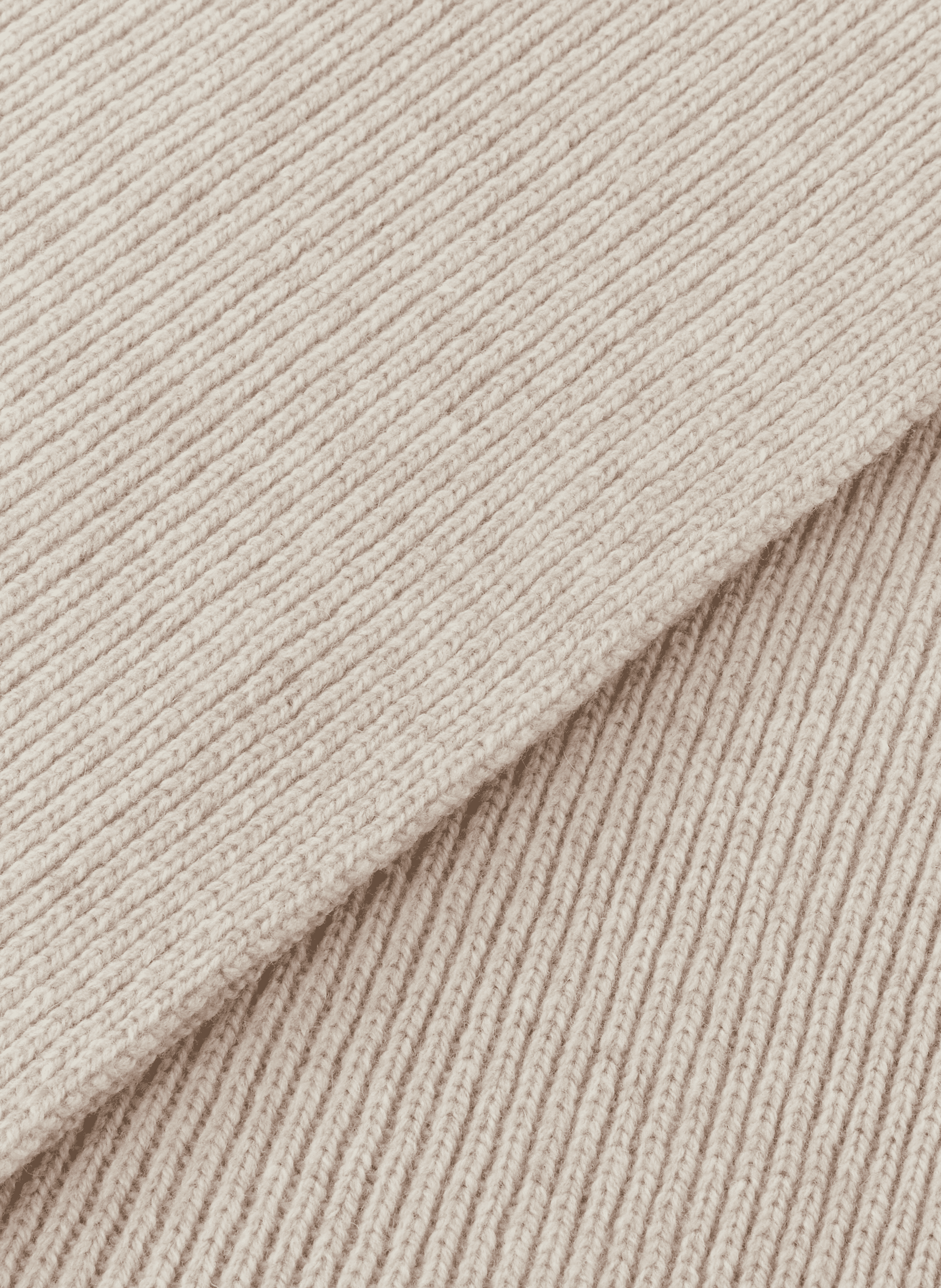 Ribbed wool scarf SAMSOE SAMSOE Beige