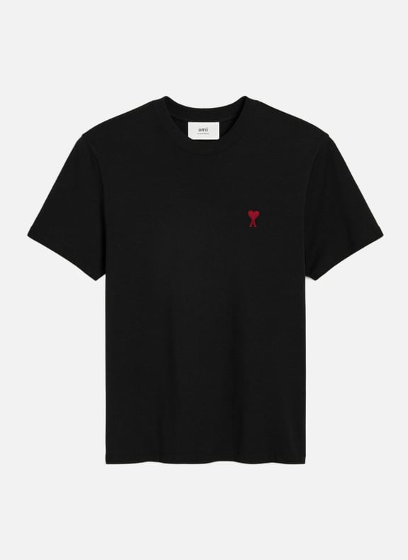 T-shirt ami de coeur rouge unisexe Noir by AMI PARIS AMI PARIS T-shirt ami de coeur rouge unisexe Noir