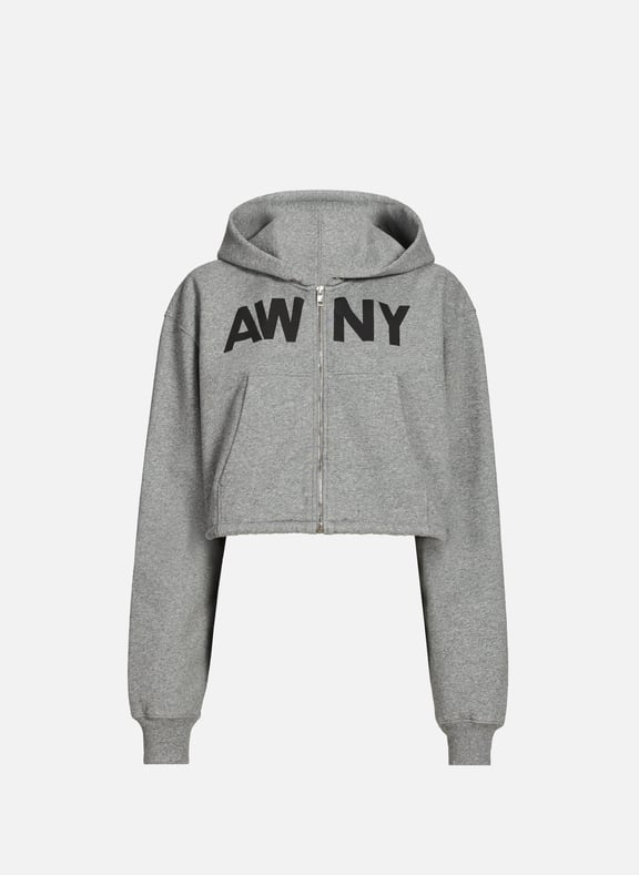 Cotton wrap sweatshirt Grey by ALEXANDER WANG ALEXANDER WANG Cotton wrap sweatshirt Grey