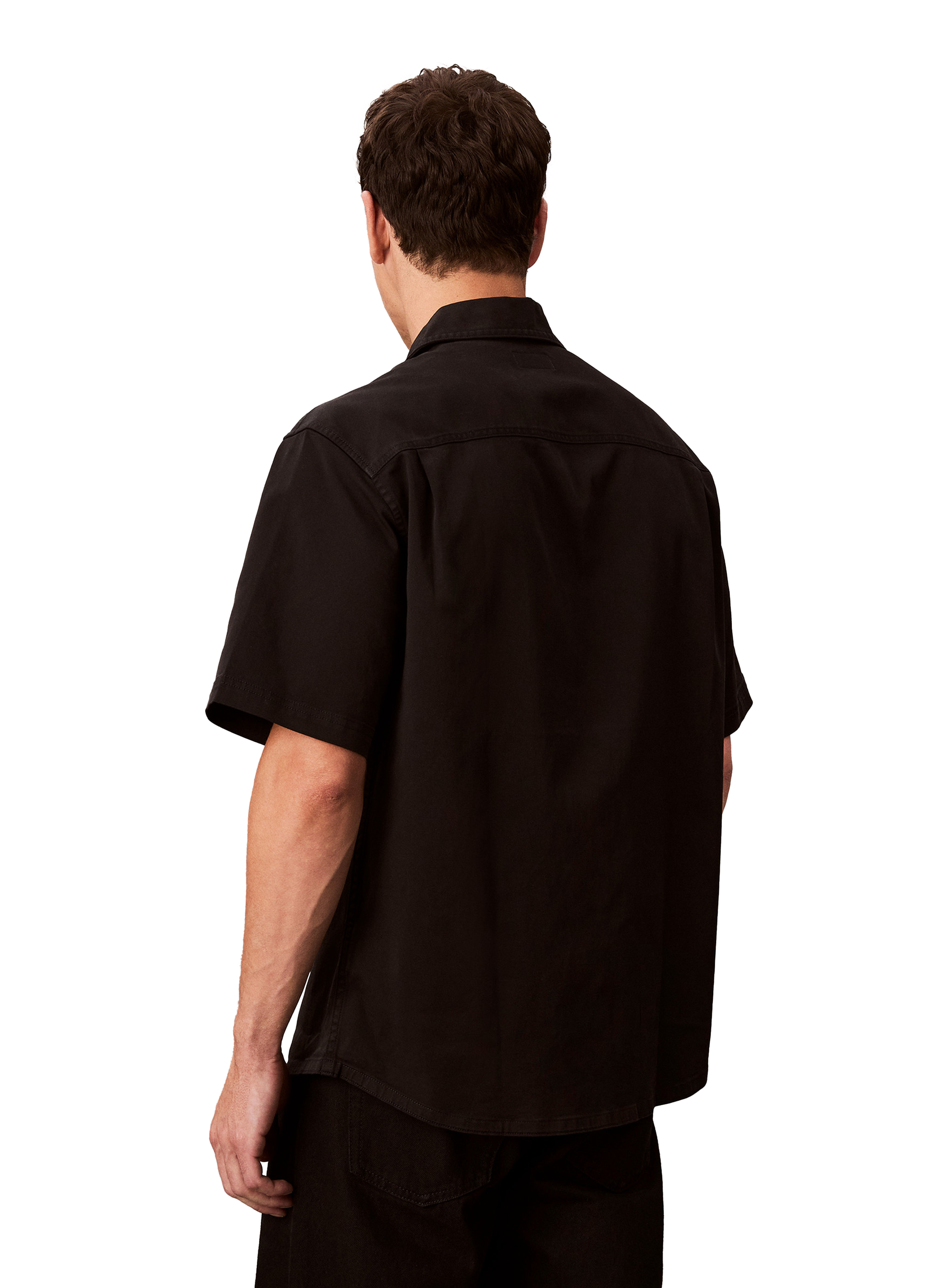 Oversized short-sleeve shirt CALVIN KLEIN Black