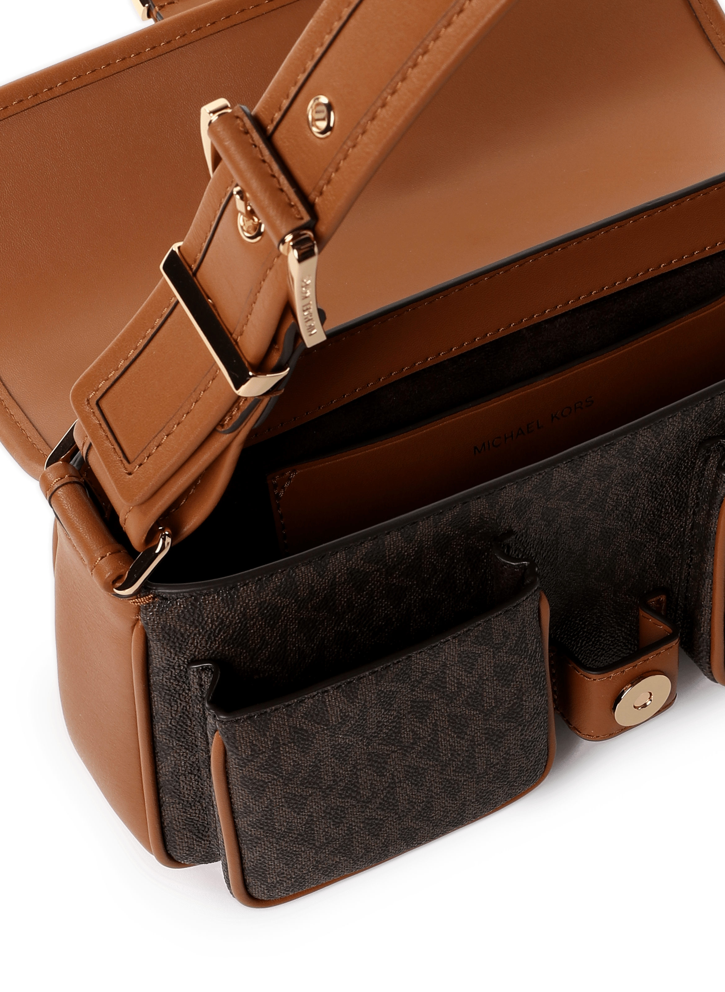 Colby logo handbag MICHAEL KORS Brown