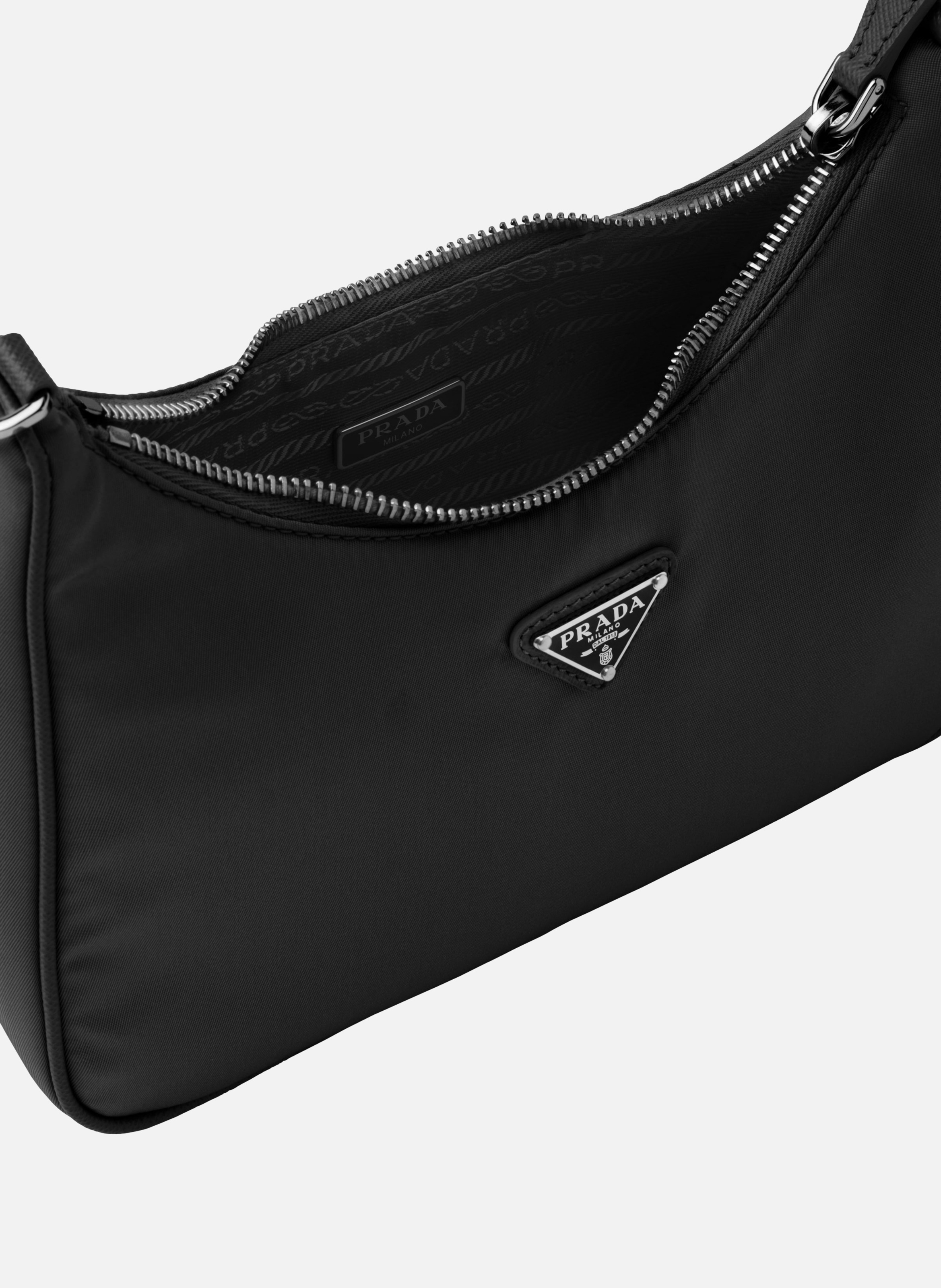 Sac prada re-edition 2005 en re-nylon PRADA Noir