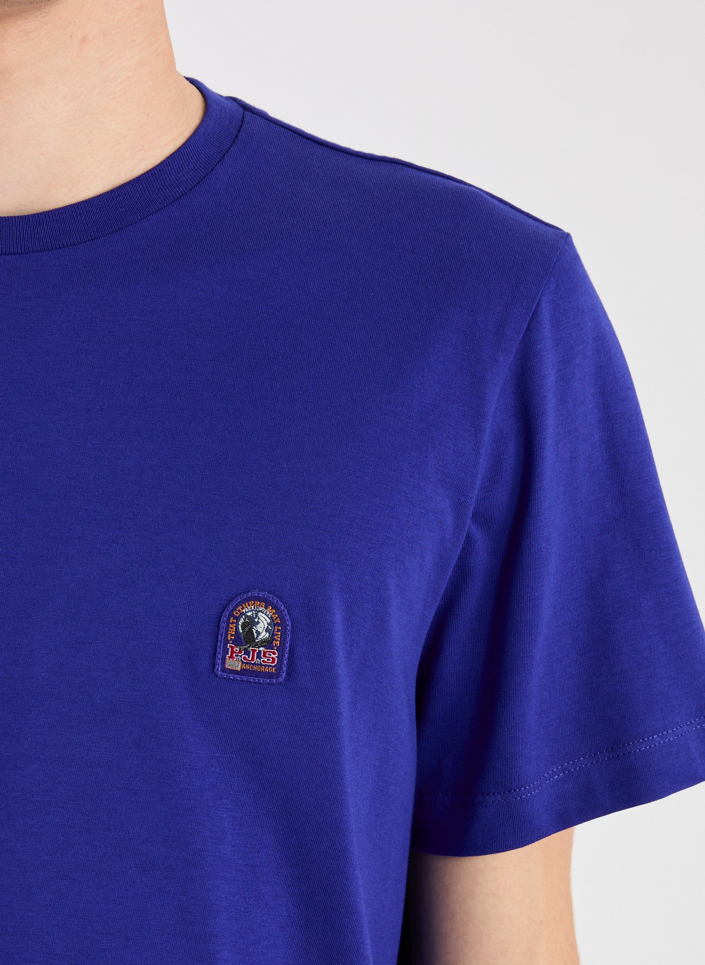 T-shirt en coton Patch PARAJUMPERS Bleu