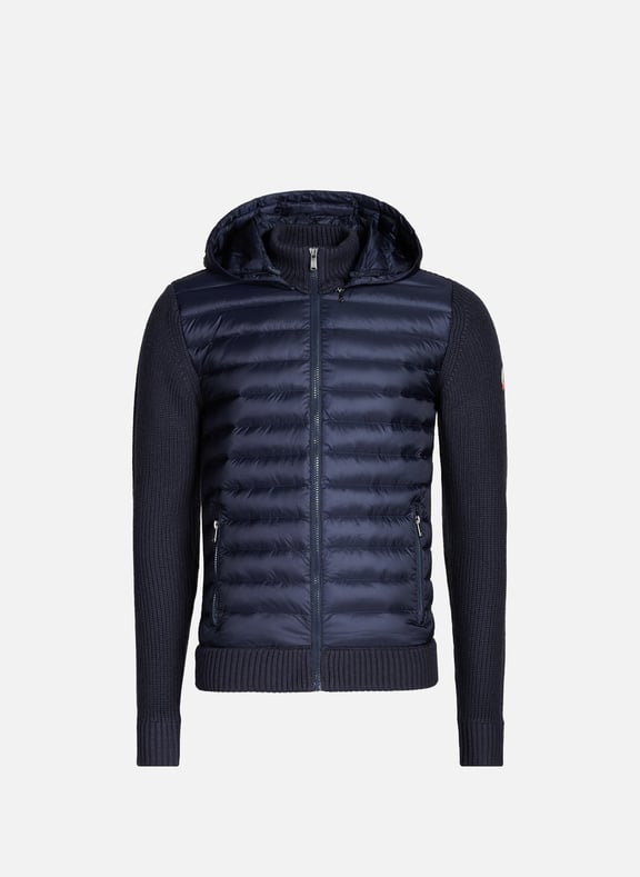 Veste droite bi-matière Bleu by JOTT JOTT Veste droite bi-matière Bleu